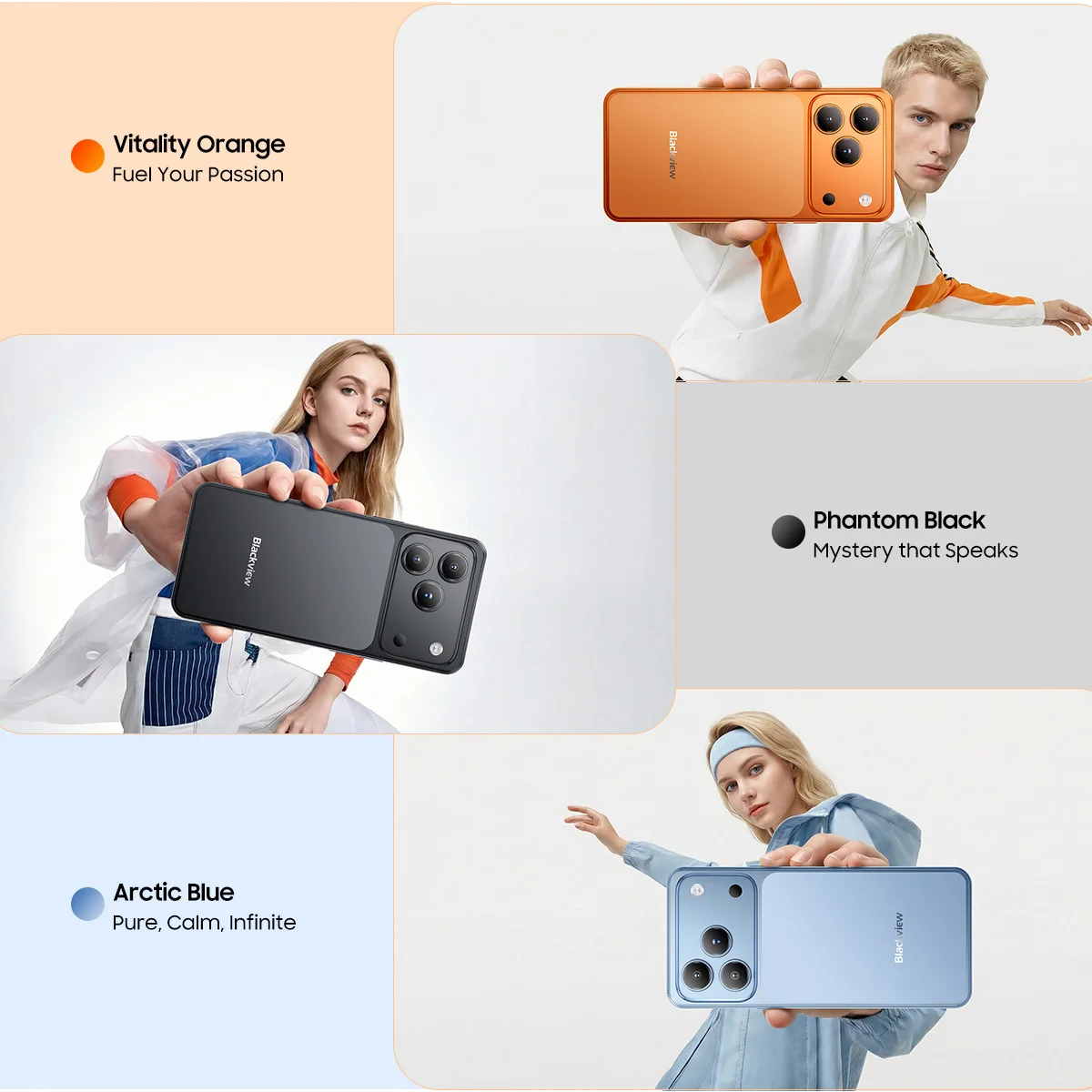 Blackview WAVE 7C Smartphone 16(4+12)GB+64GB 6.56-inch HD+5000mAh Android 16 Doke AI 2.0 1080P Video (Free TPU Protective Case)