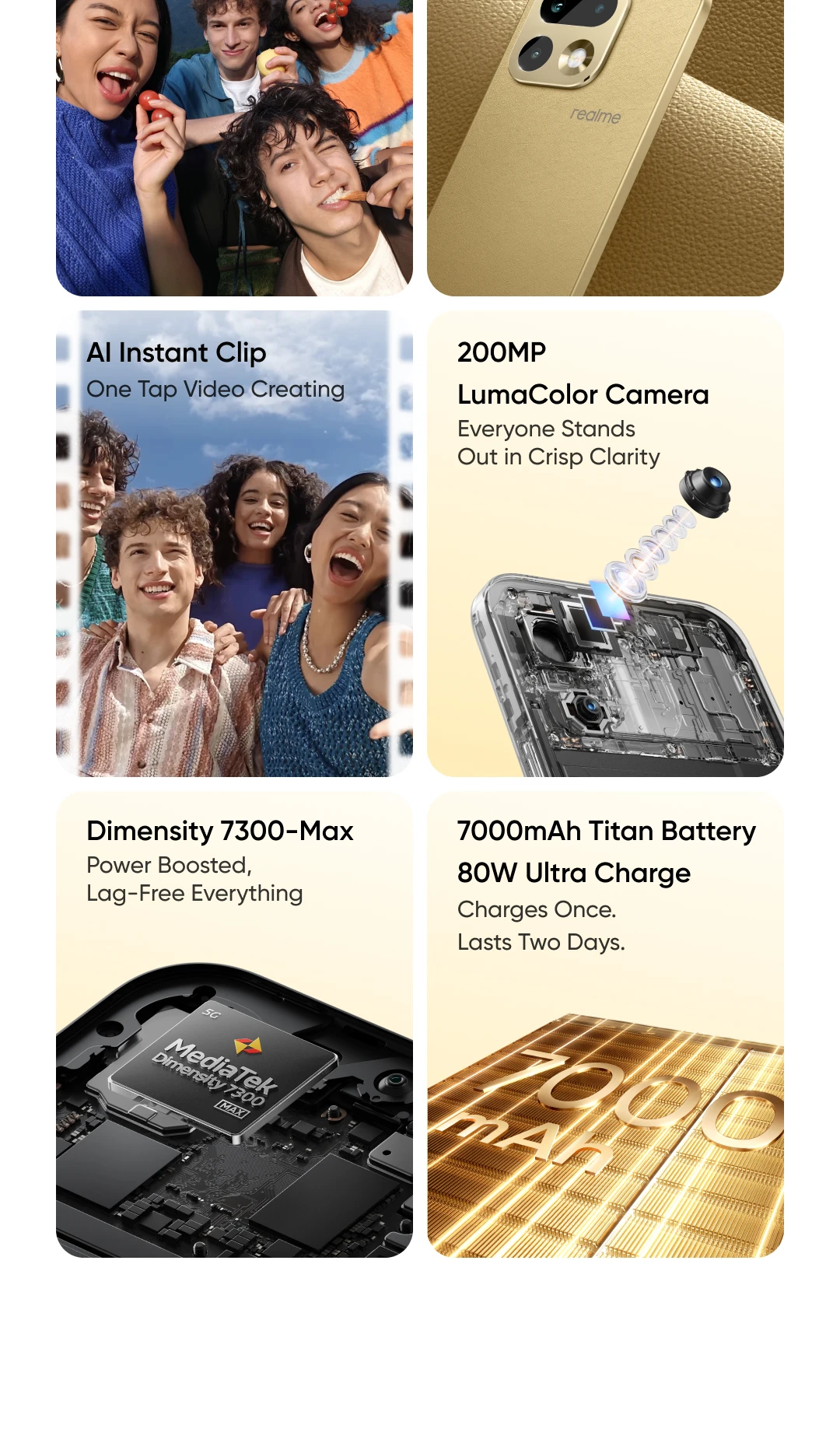 realme 16 Pro 5G 8GB+256GB/512GB 6.78" 144Hz AMOLED 200MP OIS Camera 6500mAh 45W NFC IP68 EU Version Dual SIM Unlocked