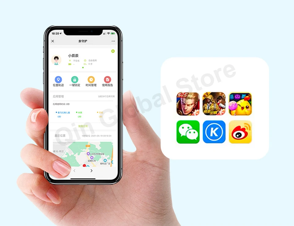 Qin F21 Pro 2.8 Inch Display 480*640, WiFi, Bluetooth 5.0, 3GB+32GB / 4GB+64GB, Dual‑SIM Global Version Mobile Cell Phone