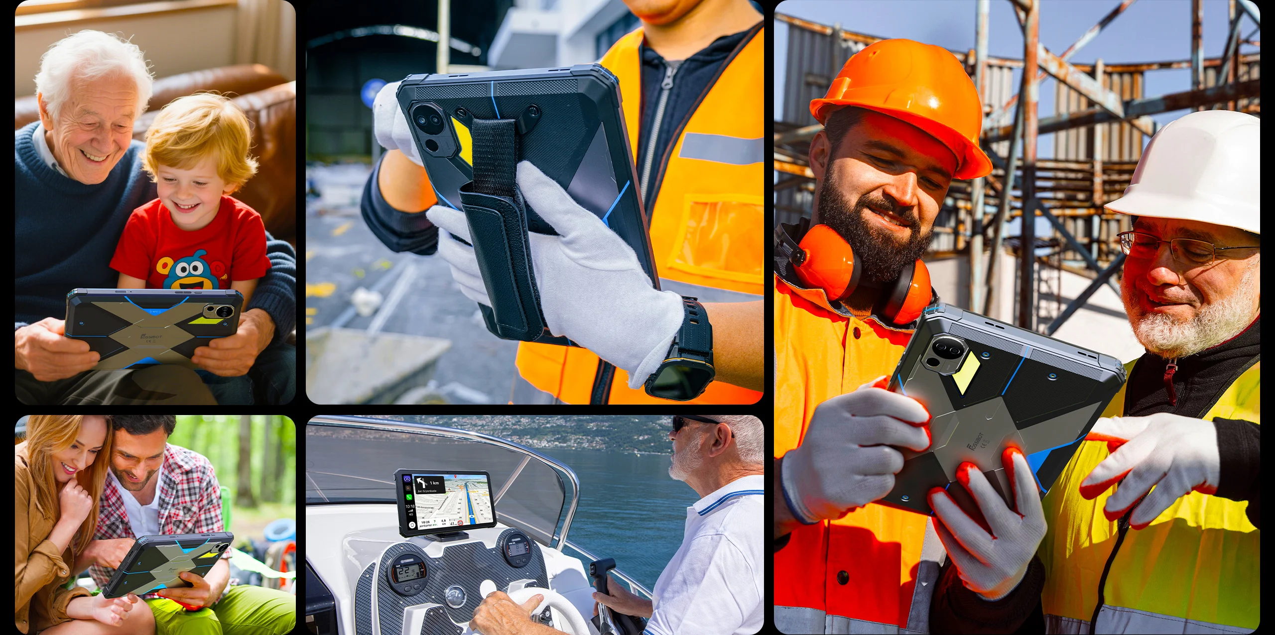 FOSSiBOT DT3 Rugged Tablet 10.4-Inch 12GB+256GB Dimensity 7300 5G 64MP 21560mAh Battery 66W Charging NFC WIFI6 Android 15