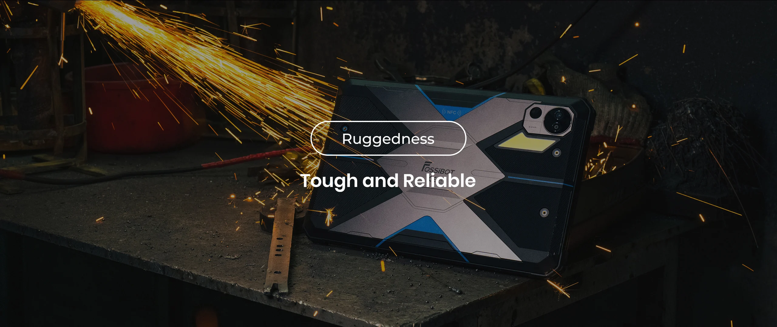 FOSSiBOT DT3 Rugged Tablet 10.4-Inch 12GB+256GB Dimensity 7300 5G 64MP 21560mAh Battery 66W Charging NFC WIFI6 Android 15