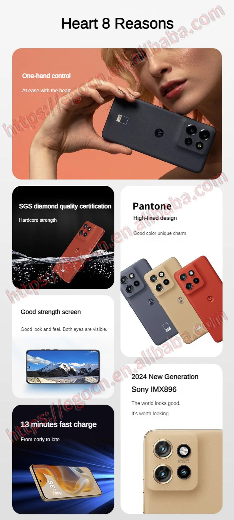 Lenovo Motorola Moto S50 1.5K Flagship Small Straight Screen Sony All Scene Triple Camera 5G AI Smartphone Global Rom