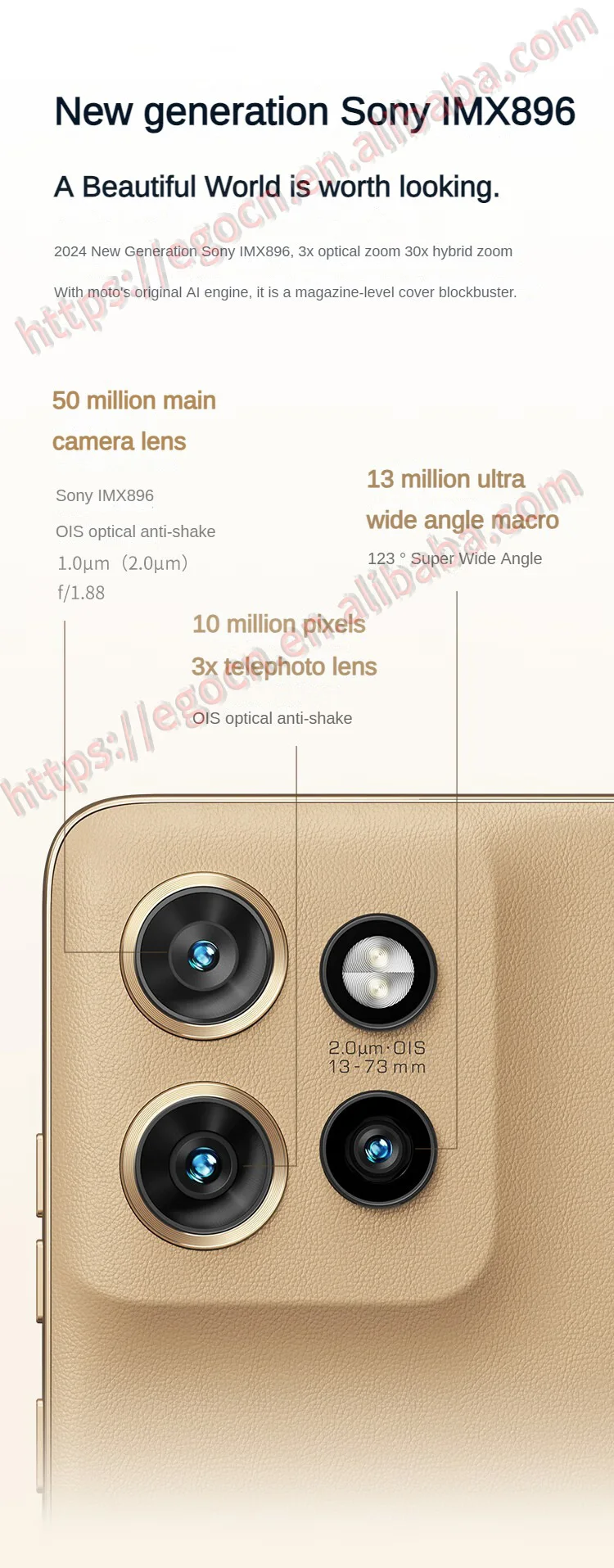 Lenovo Motorola Moto S50 1.5K Flagship Small Straight Screen Sony All Scene Triple Camera 5G AI Smartphone Global Rom
