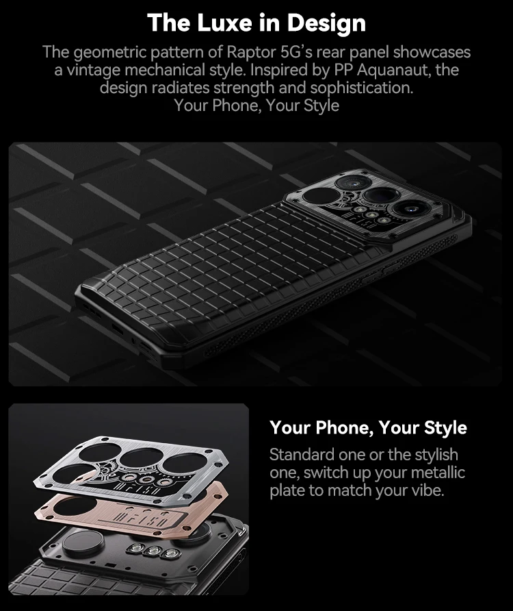 IIIF150 Raptor 5G Rugged Phone 6.78inch 120Hz AMOLED Display 10000mAh 65W 16GB+512GB 50MP Camera NFC Android 14 Smartphone