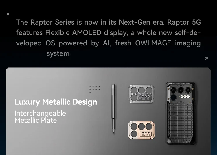 IIIF150 Raptor 5G Rugged Phone 6.78inch 120Hz AMOLED Display 10000mAh 65W 16GB+512GB 50MP Camera NFC Android 14 Smartphone