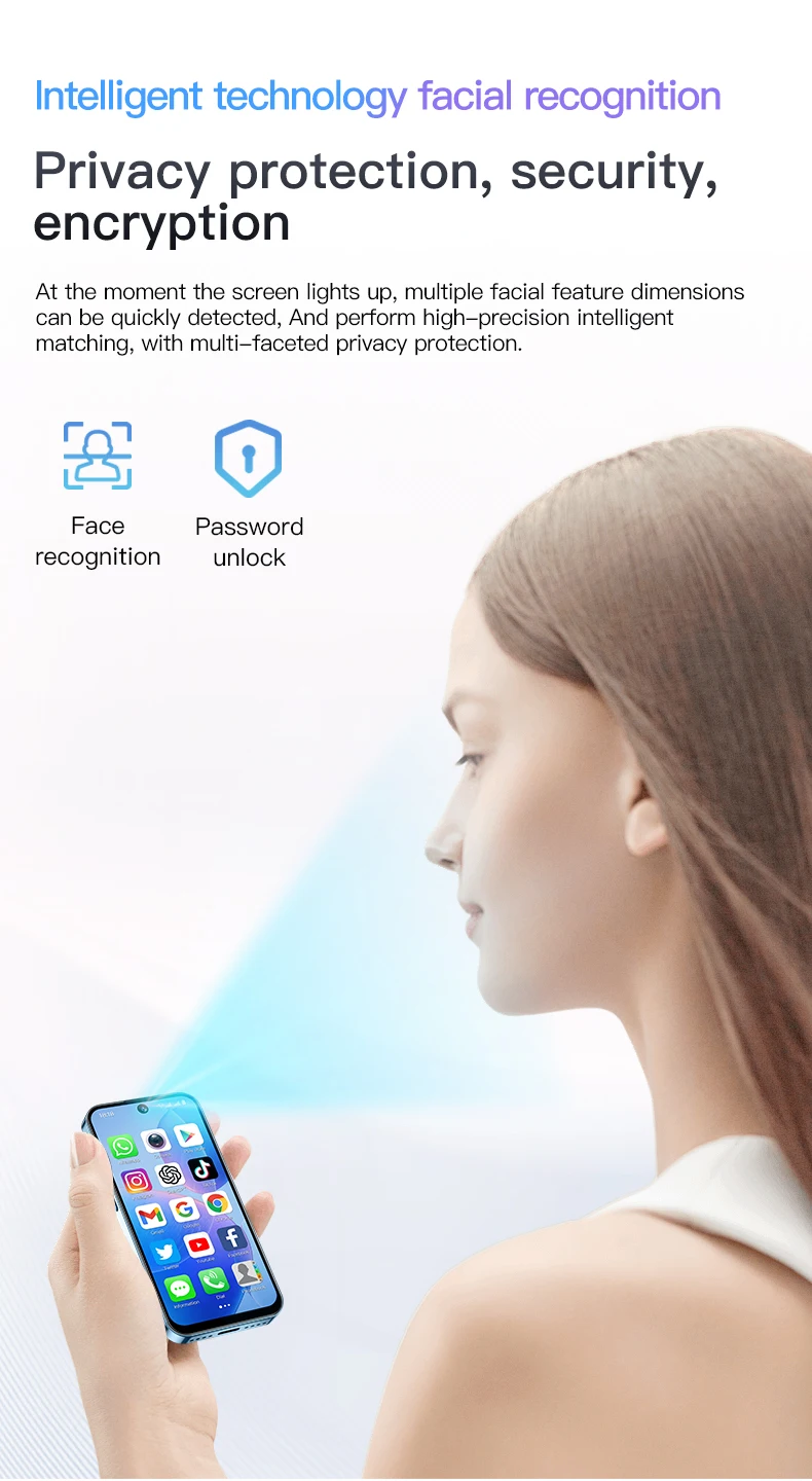 SOYES XS19 Mini Smartphone 3.88in 2GB RAM 16GB ROM Android10.0 Dual SIM Standby 3G Network Social Media App Wifi Small Phone