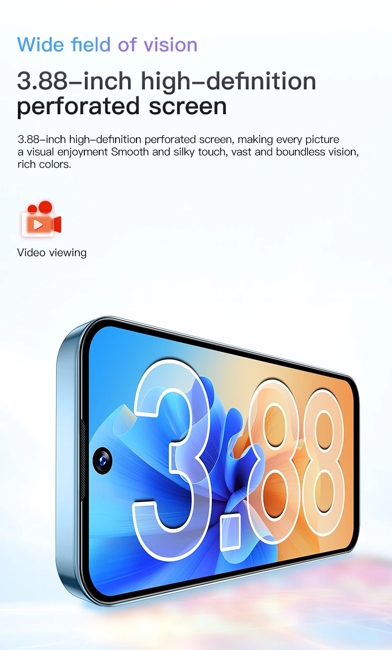 SOYES XS19 Mini Smartphone 3.88in 2GB RAM 16GB ROM Android10.0 Dual SIM Standby 3G Network Social Media App Wifi Small Phone