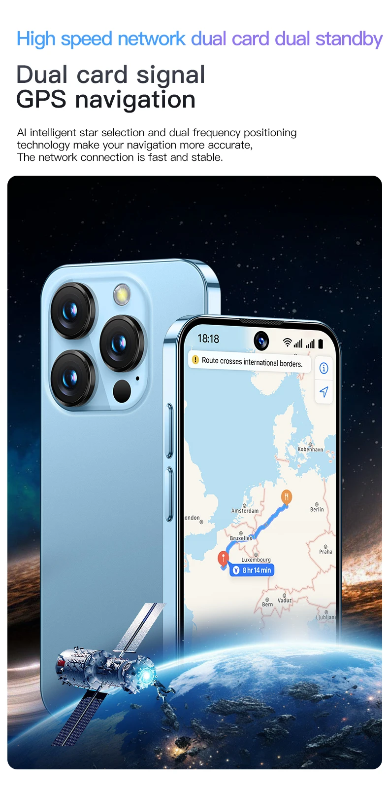 SOYES XS19 Mini Smartphone 3.88in 2GB RAM 16GB ROM Android10.0 Dual SIM Standby 3G Network Social Media App Wifi Small Phone