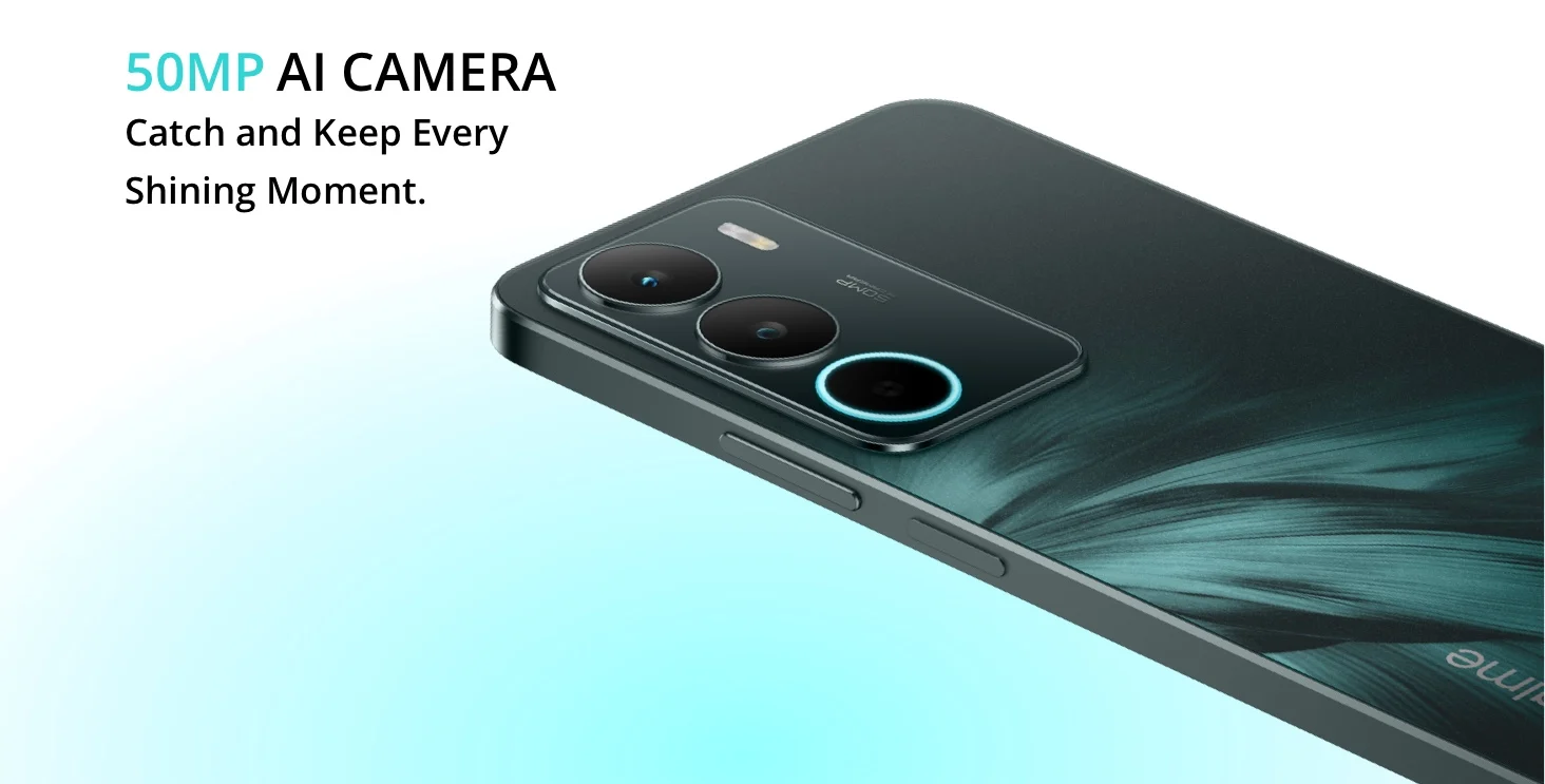 realme C71 4G Smartphone 6.67-inch 120Hz 6300mAh Massive Battery 45W Fast Charging 50MP AI Camera IP64 Waterproof without charger