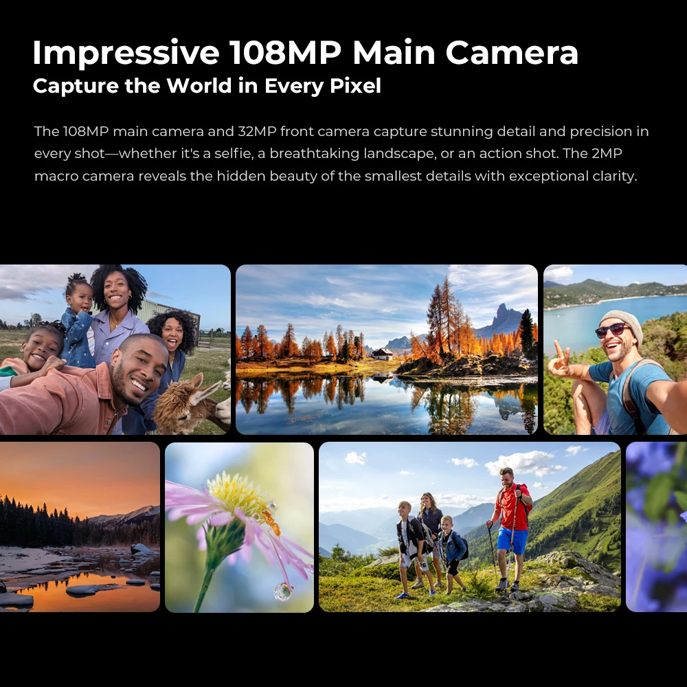 Oukitel WP200 Pro 24GB+1TB 5G Rugged Phone 6.7'' Android 15.0 MTK Dimensity 8200 108MP 8800mAh NFC Detachable Earphone Watch