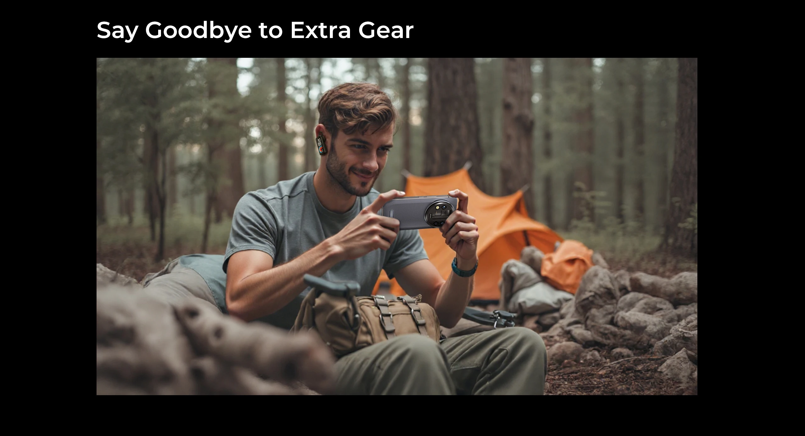 Oukitel WP200 Pro 24GB+1TB 5G Rugged Phone 6.7'' Android 15.0 MTK Dimensity 8200 108MP 8800mAh NFC Detachable Earphone Watch