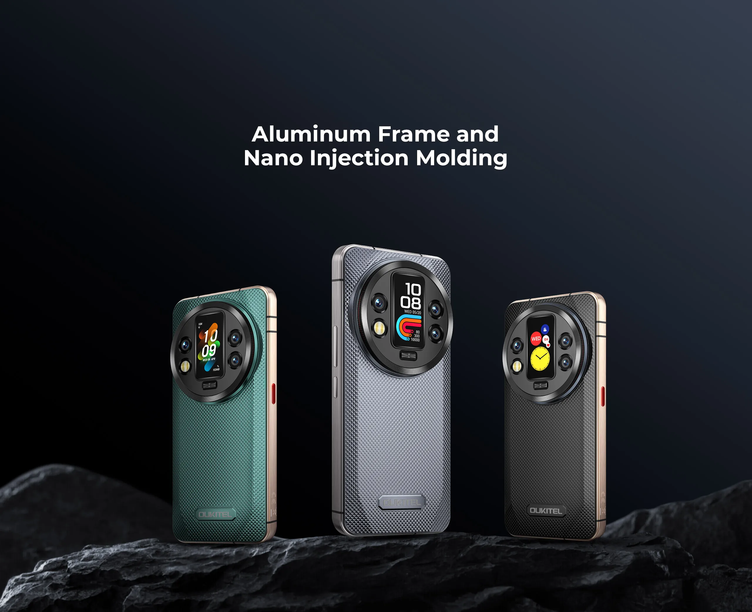 Oukitel WP200 Pro 24GB+1TB 5G Rugged Phone 6.7'' Android 15.0 MTK Dimensity 8200 108MP 8800mAh NFC Detachable Earphone Watch