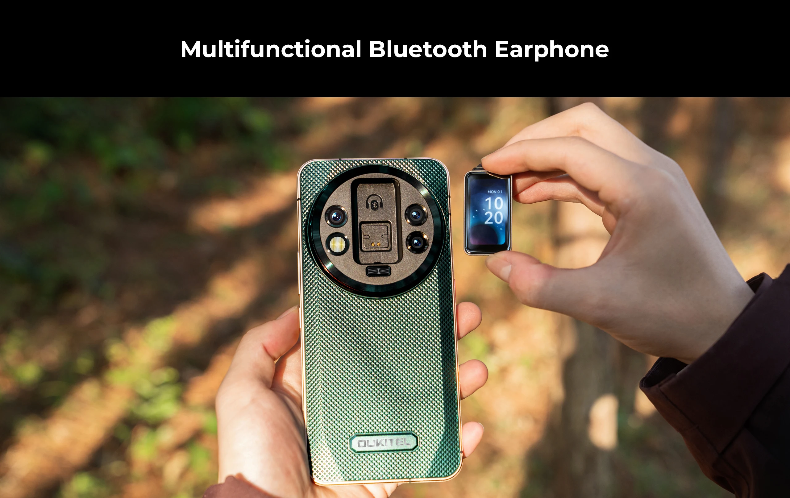 Oukitel WP200 Pro 24GB+1TB 5G Rugged Phone 6.7'' Android 15.0 MTK Dimensity 8200 108MP 8800mAh NFC Detachable Earphone Watch