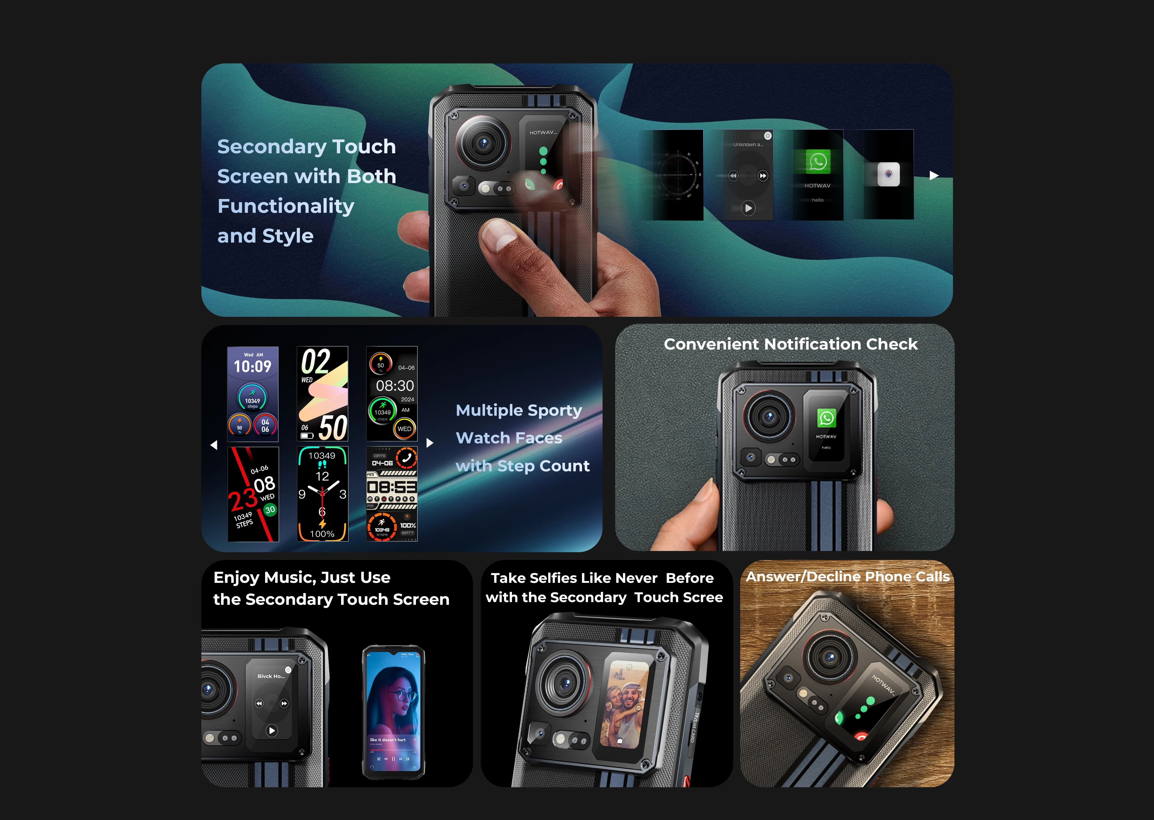 HOTWAV Cyber 15 Rugged 24GB 256GB 200MP PixSmart G99 6.6FHD+ 120Hz 6280mAh Ultra-thin NFC Global Version