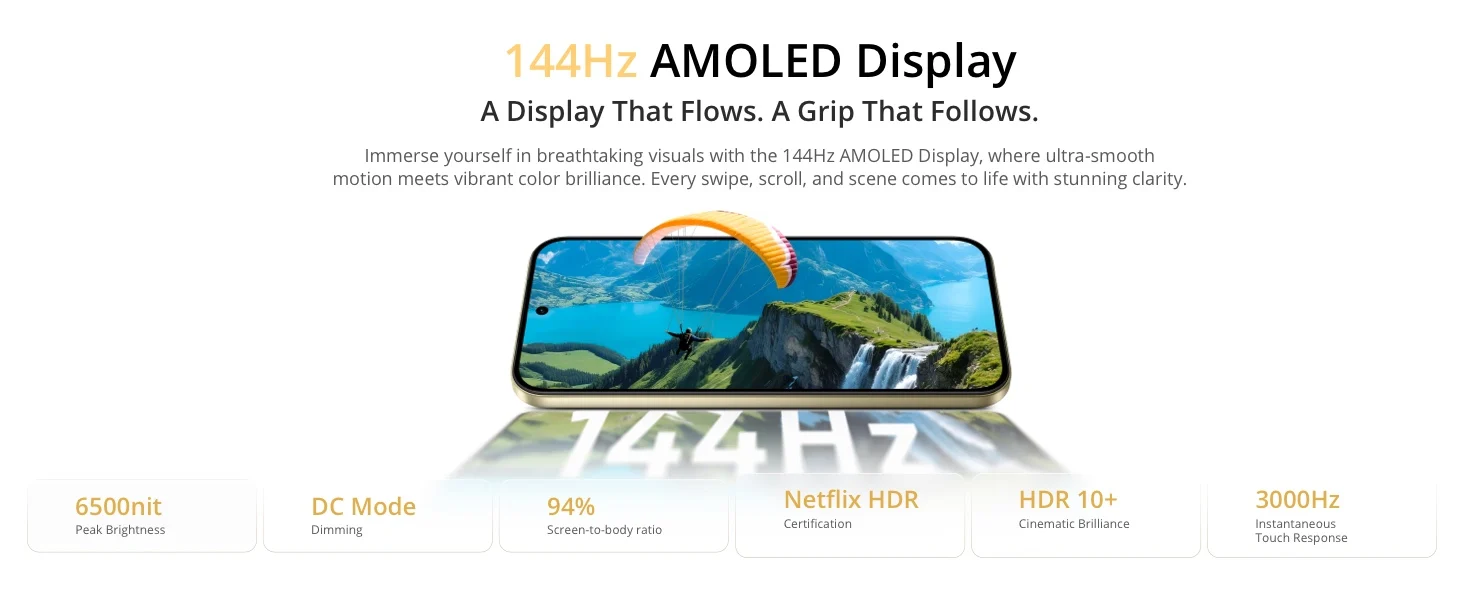 realme 16 Pro 5G Smartphone 6.78" 144Hz 50MP Group Selfie Camera 45W Charge 6500mAh Dimensity 7300-Max 5G Chipset