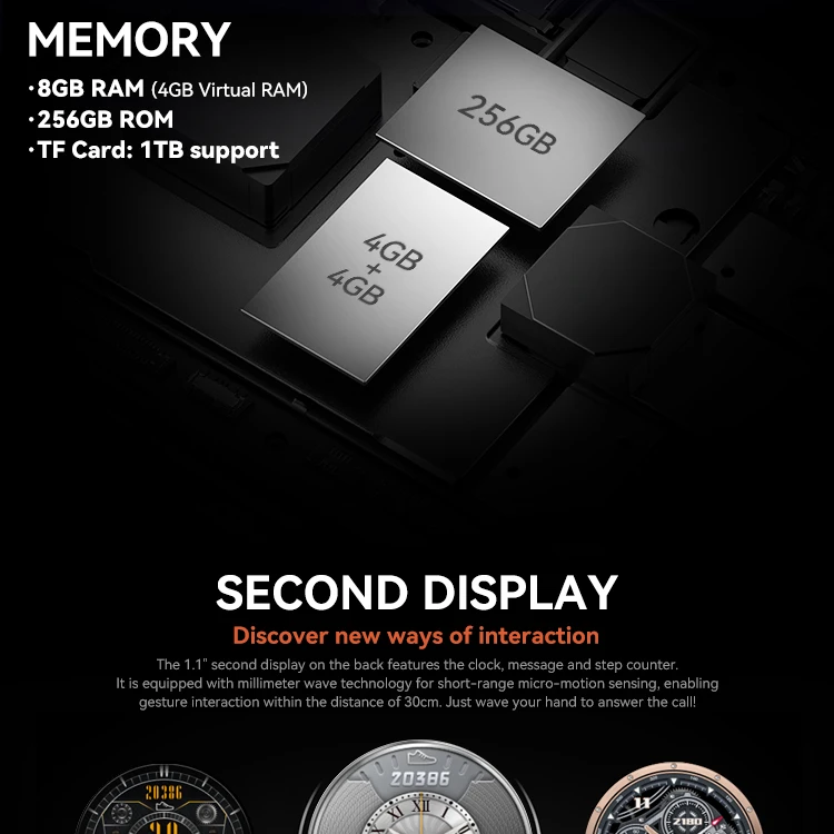 IIIF150 B3C Rugged Phone 16GB RAM 256GB ROM Dual Screen 50MP Camera 10800mAh Android 14 Ultra-Thin Smartphone Global Version