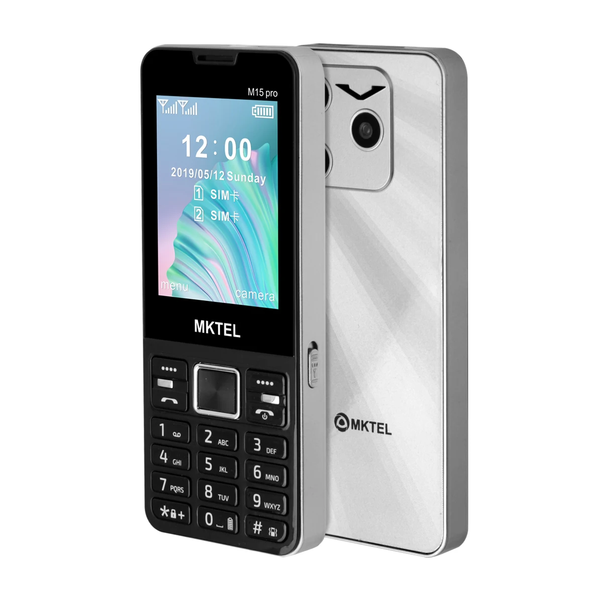 MKTEL M15 Pro 2G Feature Phone Dual SIM 2.8" Screen 1500mAh Battery GSM 850/900/1800/1900 0.08MP Camera MP3/MP4/FM Radio Torch