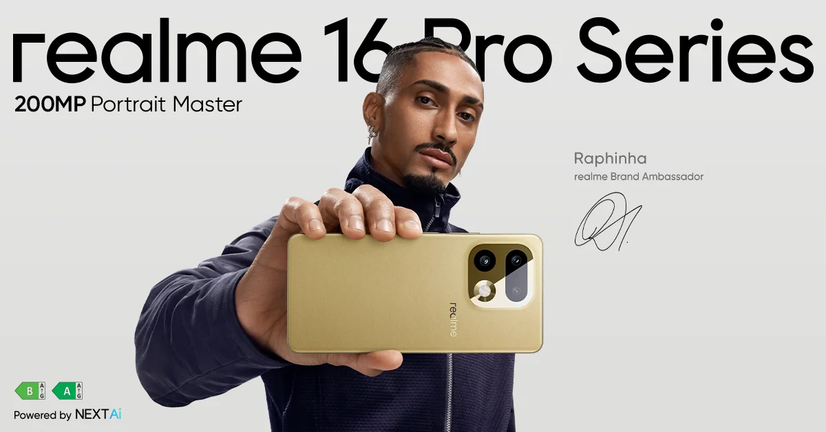 realme 16 Pro 5G Smartphone 6.78" 144Hz 50MP Group Selfie Camera 45W Charge 6500mAh Dimensity 7300-Max 5G Chipset