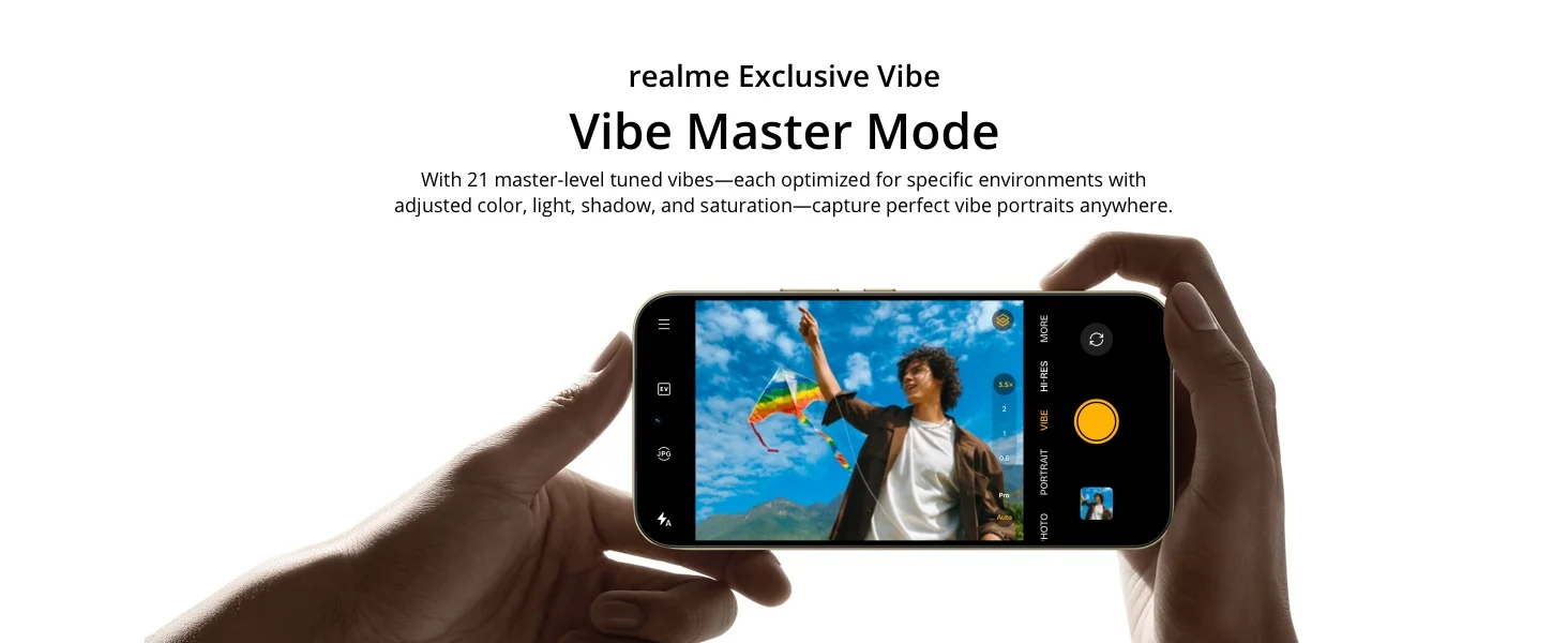 realme 16 Pro 5G Smartphone 6.78" 144Hz 50MP Group Selfie Camera 45W Charge 6500mAh Dimensity 7300-Max 5G Chipset