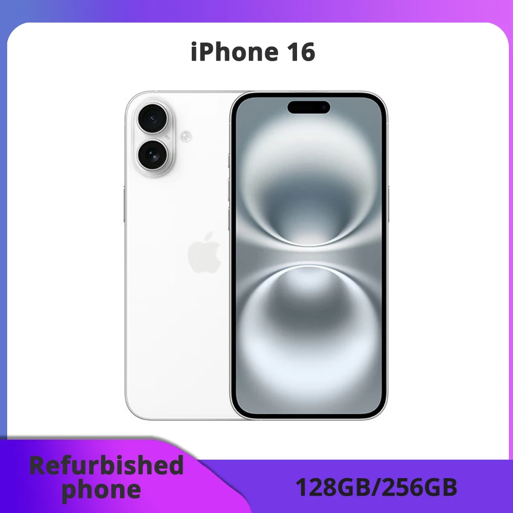 Reconditioned Apple iPhone 16 "5G unlocked Ole Face ID Go ROM 8 Go RAM - Excellent condition