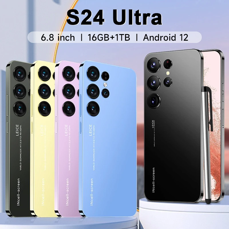 2026 For S24 Ultra 7.3 Inch High Quality LCD Screen LCD Moblie Smartphone Display Touch Screen Phones AMOLED Display Dynamic