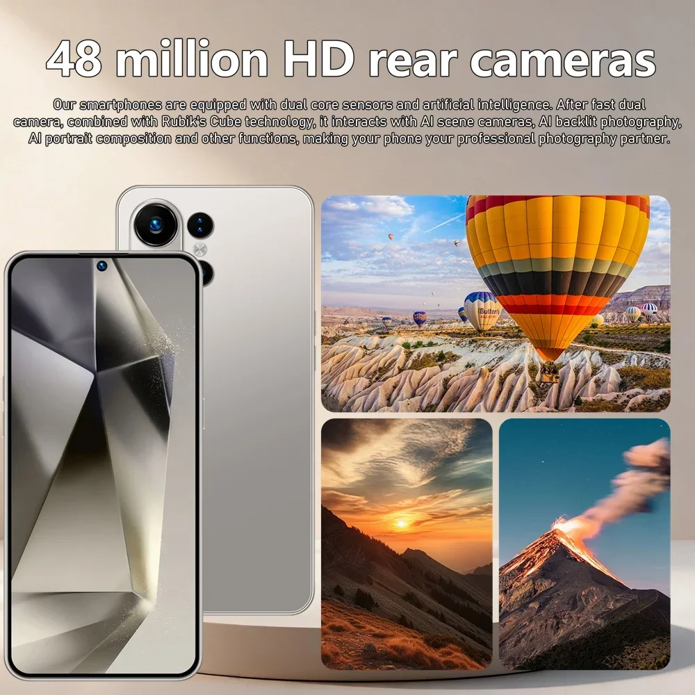 K-Touch New C27 Ultra 7.3HD Mobile Phones 7800mAh Smartphone 22G+2TB Cell Phone 5G Dual SIM Android 15 Unlocked 16+48MP Global Version Cellphones