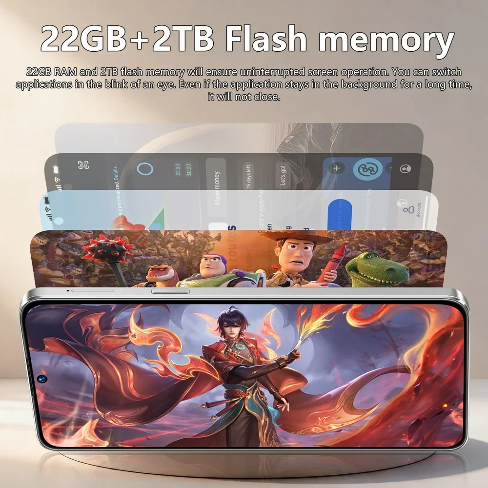 K-Touch New C27 Ultra 7.3HD Mobile Phones 7800mAh Smartphone 22G+2TB Cell Phone 5G Dual SIM Android 15 Unlocked 16+48MP Global Version Cellphones
