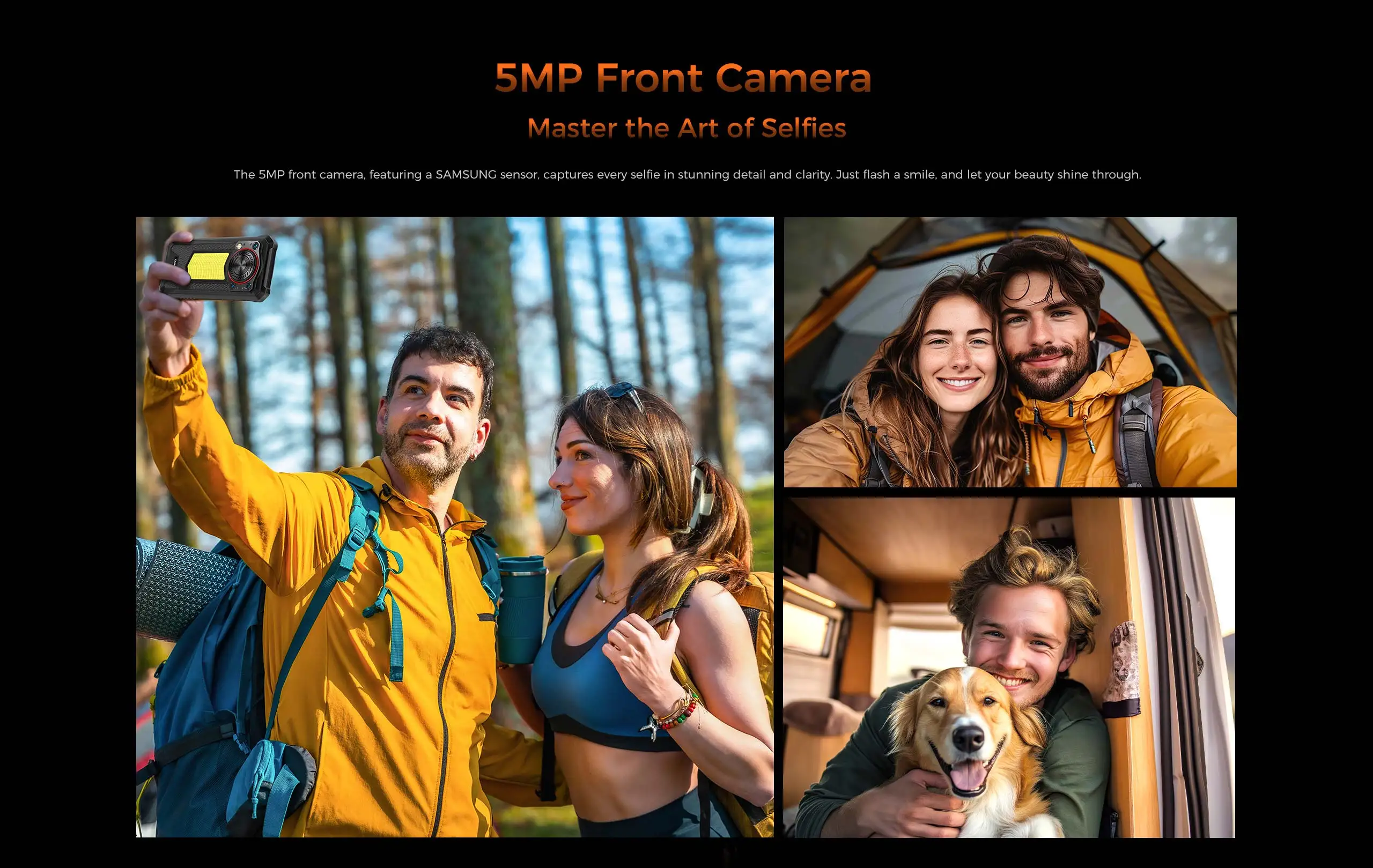 OUKITEL WP53 Rugged Phone, 24GB+128GB 11000mAh Android 15 6.52" NFC 13MP Camera Cell Phone, 128dB Loudspeaker