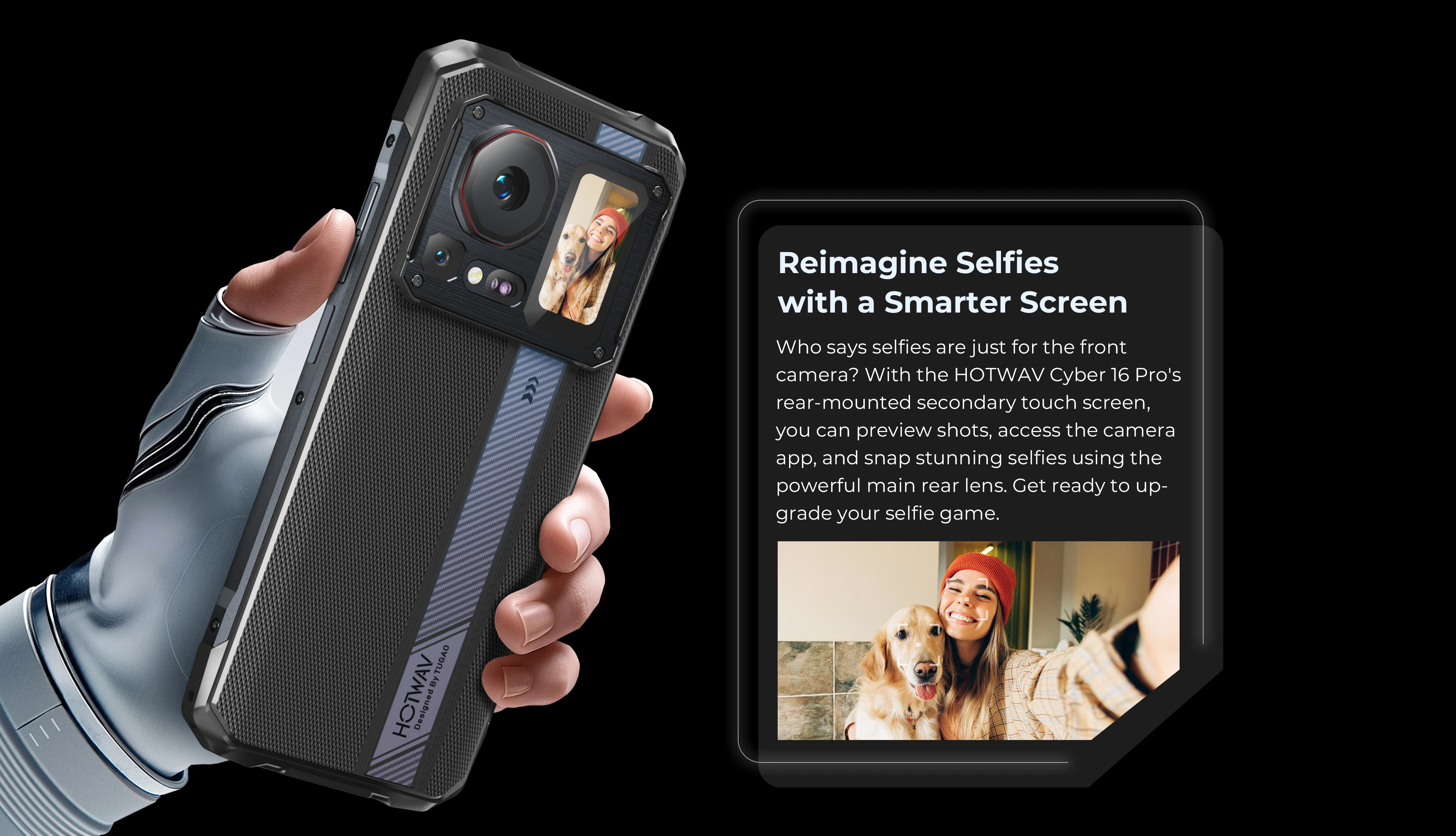 HOTWAV Cyber 16 Pro Rugged Phone G100 108MP Mobile Phone 6.6'' FHD Display 8GB 512GB 6280mAh 33W Smartphone Android 15 Cellphone