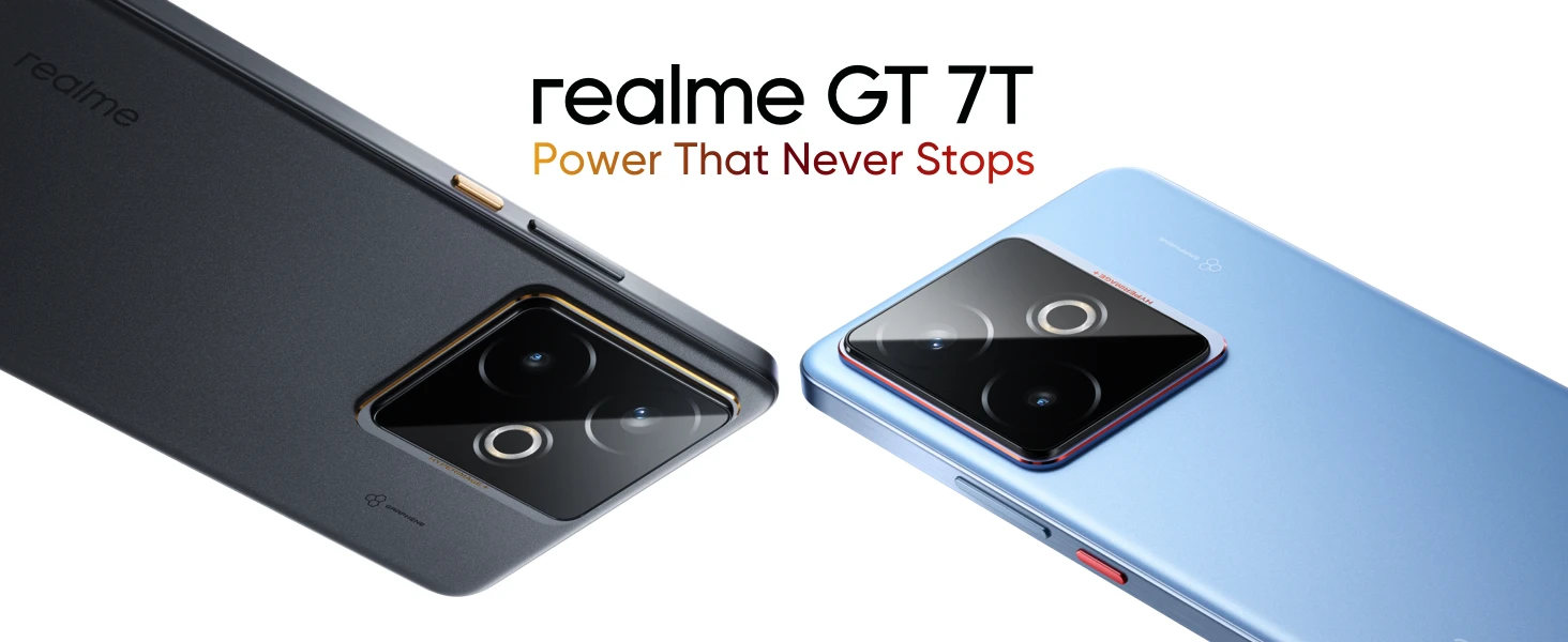Realme GT 7T 5G 12 + 256/512GB Smartphone, Mediatek Dimension 8400 Max, mAh Battery 120W Bypass Charge, 50 MP Camera, 6.8-inch 120Hz Amole Display, IP68/IP69 Android 15 Mobile Phone