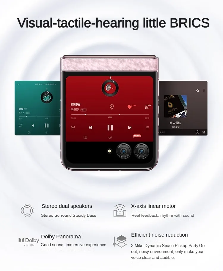 Lenovo Moto Razr 60 5G Foldable Smartphone 3.6'' External AI Display 50MP OIS Camera Dimensity 7400X 4500mAh + X600 Earbuds Gift