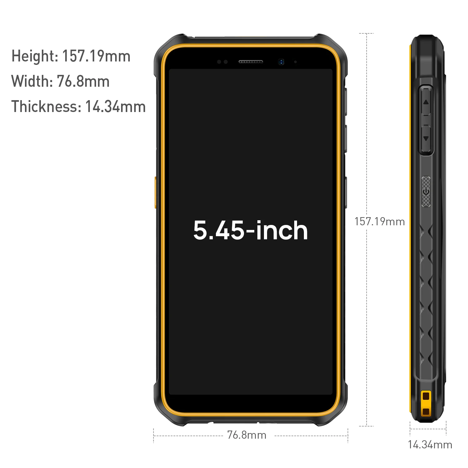 Ulefone Armor X12 Pro,Rugged 4G,Octa Core,4GB+64GB,5.45Inch Android 13,13MP Camera,4860mAh,10W Fast Charge, NFC,Global Version