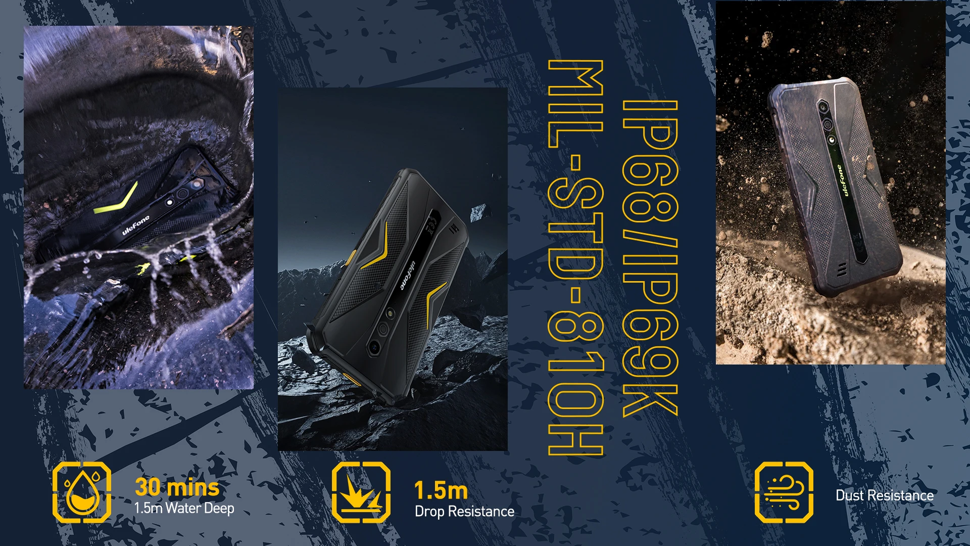 Ulefone Armor X12 Pro,Rugged 4G,Octa Core,4GB+64GB,5.45Inch Android 13,13MP Camera,4860mAh,10W Fast Charge, NFC,Global Version