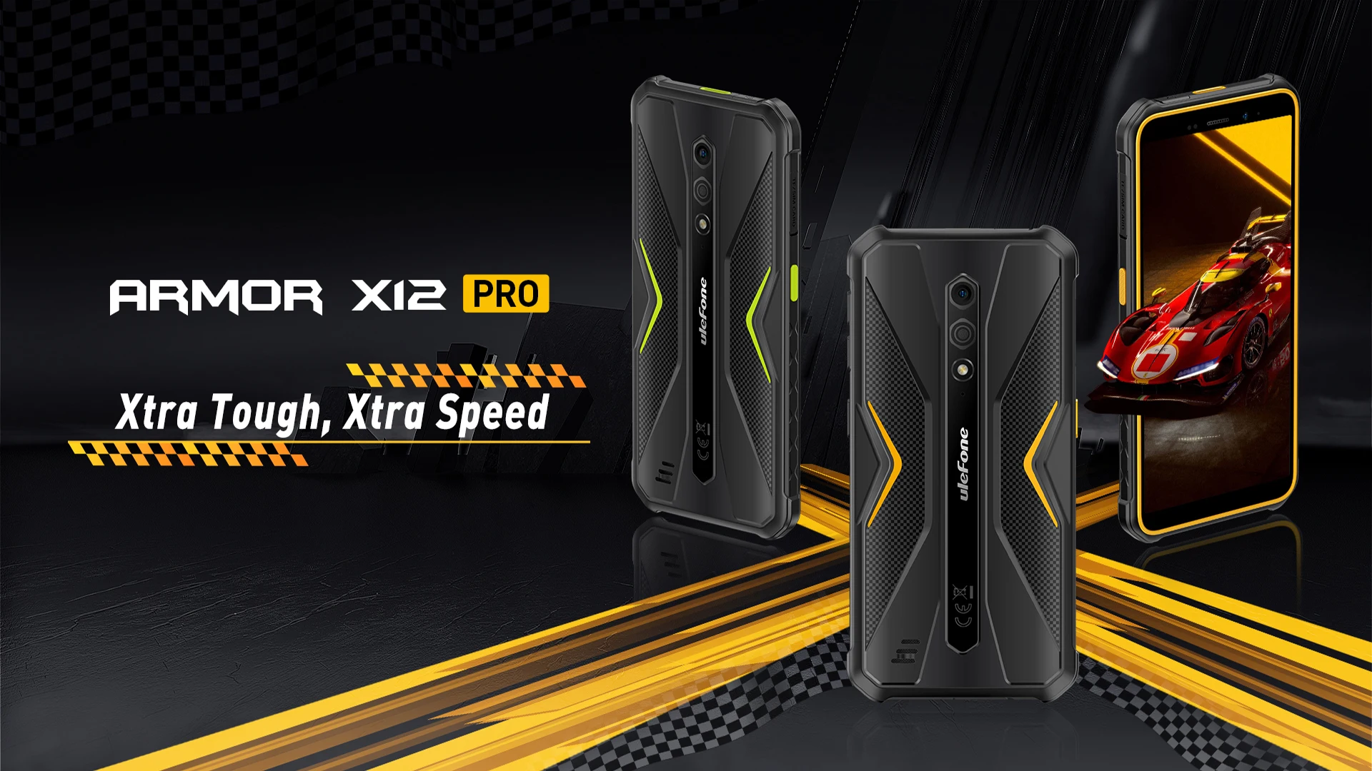 Ulefone Armor X12 Pro,Rugged 4G,Octa Core,4GB+64GB,5.45Inch Android 13,13MP Camera,4860mAh,10W Fast Charge, NFC,Global Version