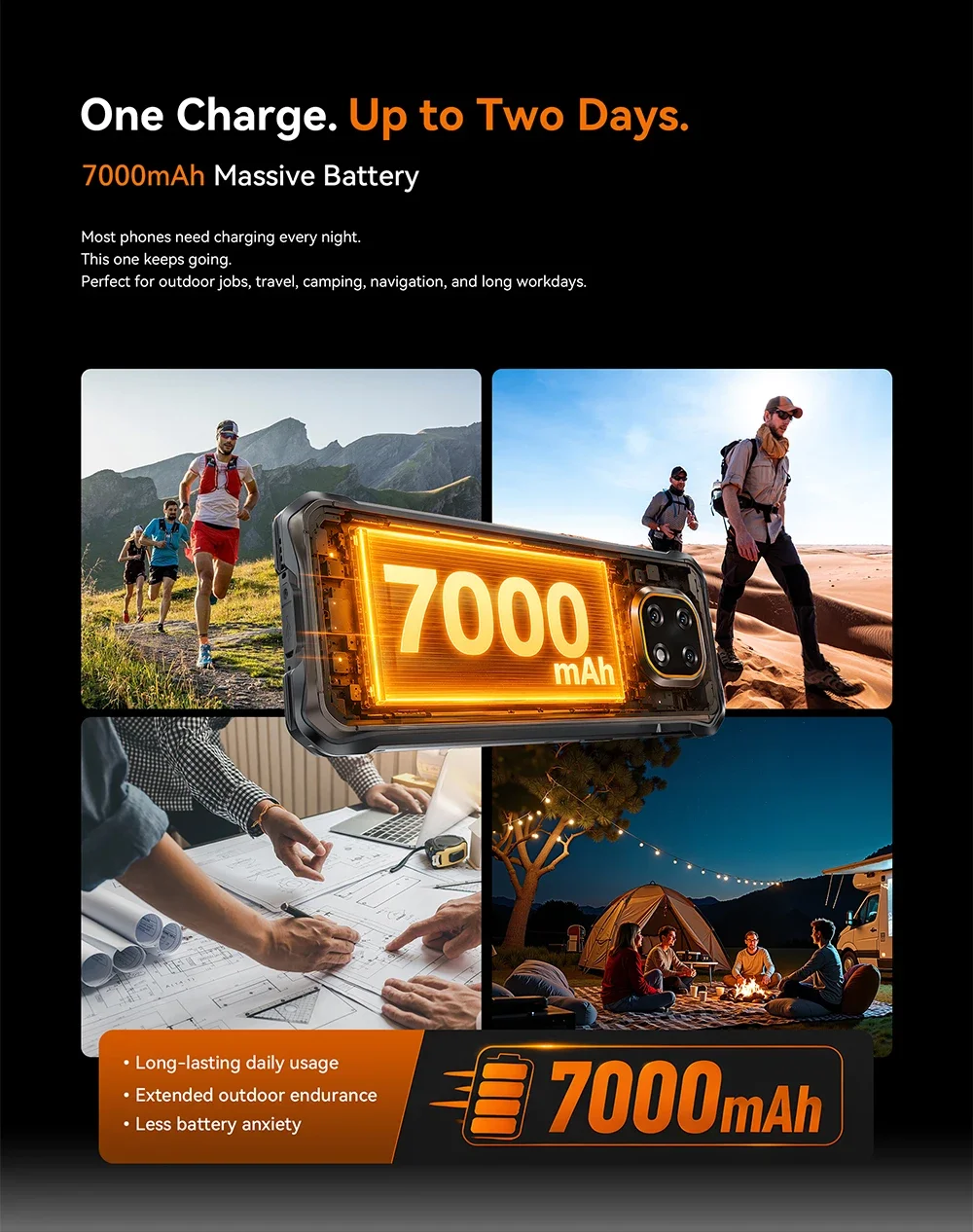 [Shipping From France] Cubot KingKong ES 5 Rugged Smartphone Android 16 Up to 12GB RAM(6+6) 128GB ROM/ 24GB RAM(12+12) 256GB ROM 6.88-Inch 120Hz Screen 7000mAh Battery NFC Face Recognition Fingerprint Recognition IP69K 64MP+16MP SCT620 Octa-core Processor