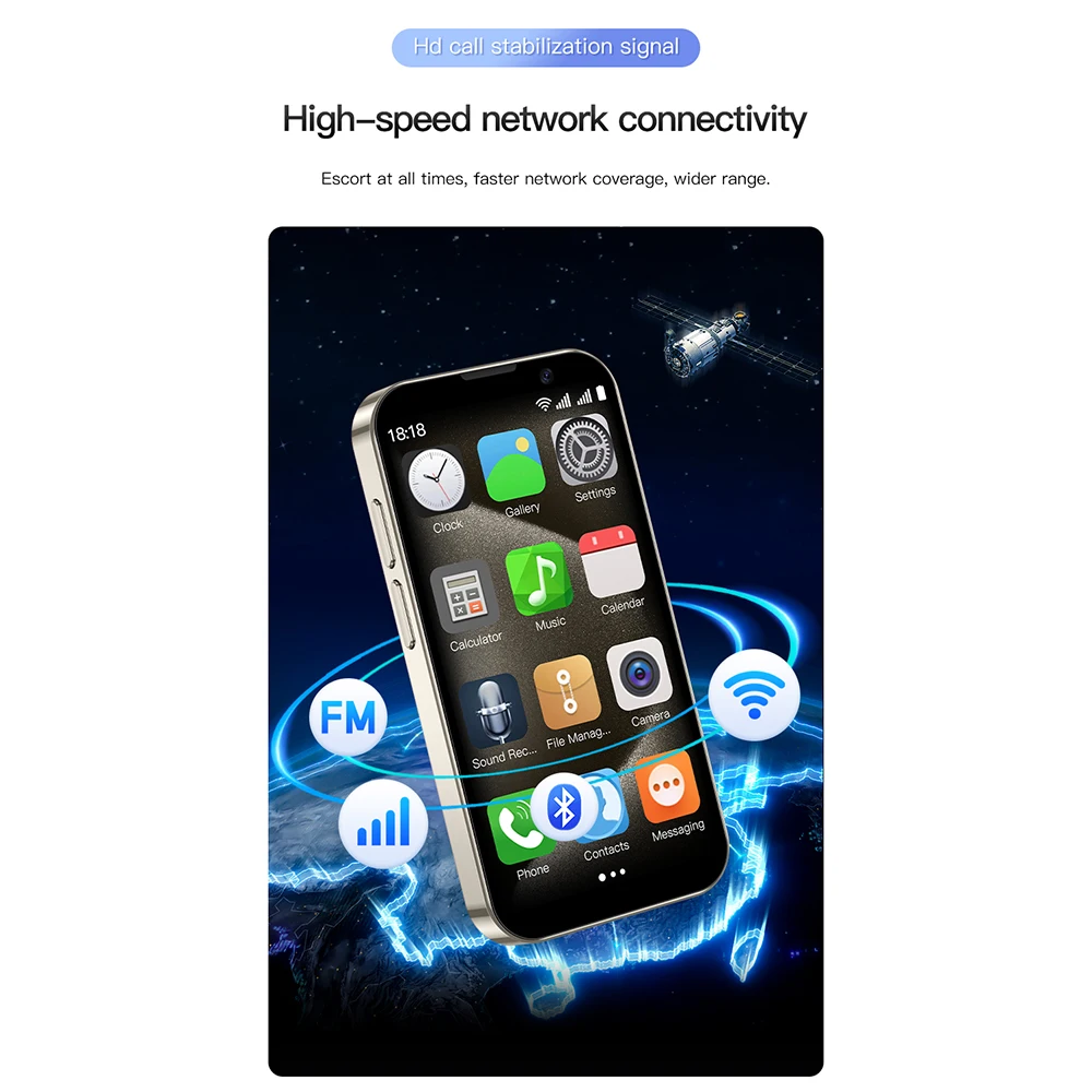 SOYES XS18 Pro 3G Smartphone 3.0inch Quad Core MTK 2GB RAM 16GB ROM 2MP Dual SIM BT4.0 Type-C Ultra-light Android Mini Phone