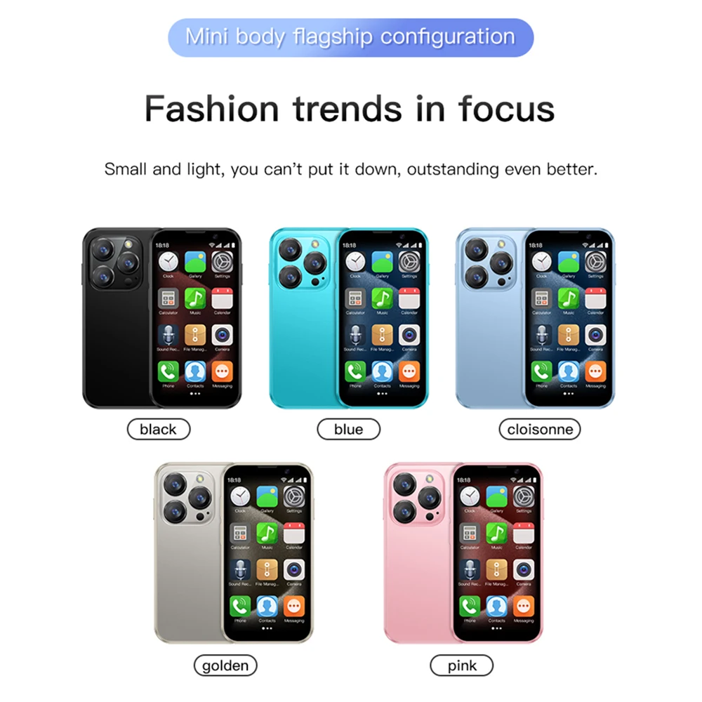 SOYES XS18 Pro 3G Smartphone 3.0inch Quad Core MTK 2GB RAM 16GB ROM 2MP Dual SIM BT4.0 Type-C Ultra-light Android Mini Phone
