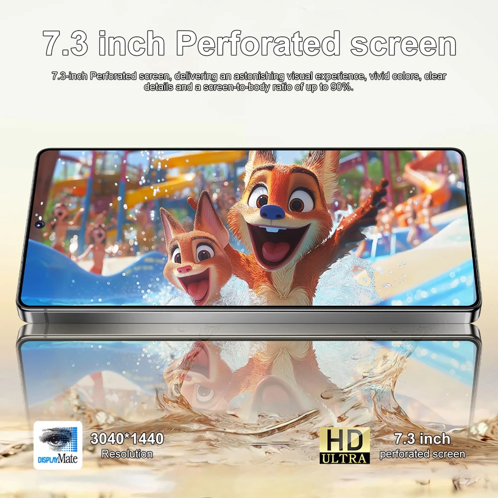 K-Touch New C27 Ultra 7800mAh Mobile Phones 22GB+2TB Cell Phone 7.3 HD Smartphone Android 15 Octa Core Unlock 5G Dual SIM 16+48MP Camera Cellphones