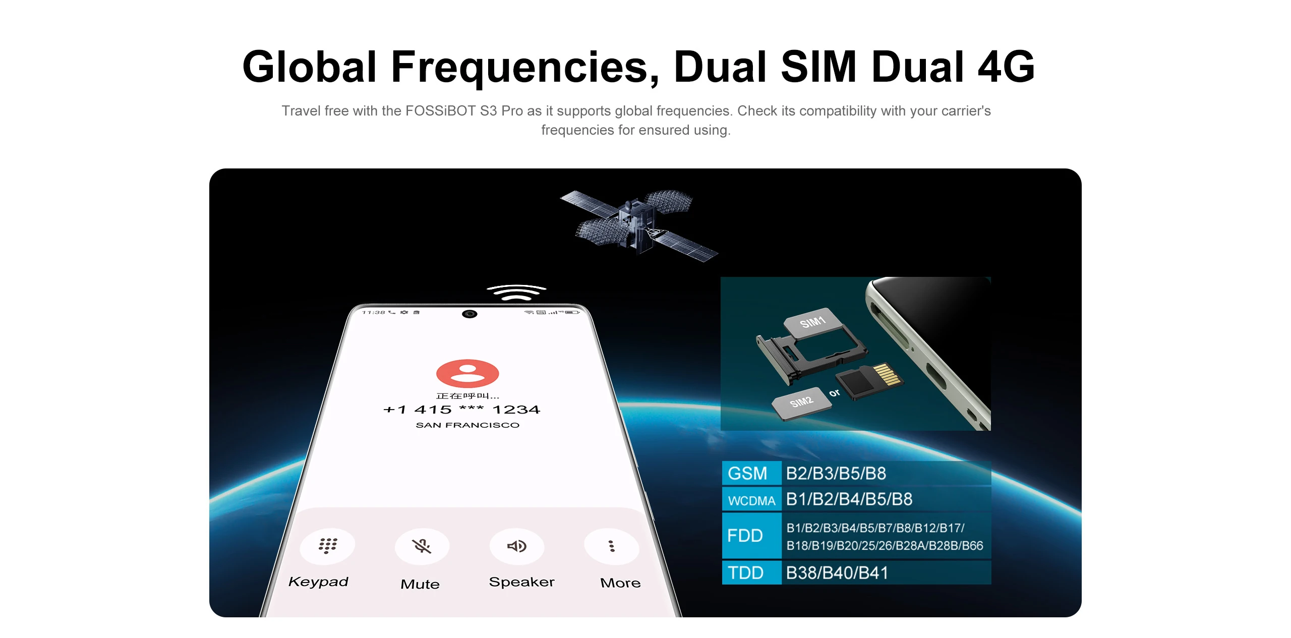 FOSSiBOT S3 PRO,Up to 20 Гб+128 Гб,Android 14,NFC,5000 мАч Battery,6.67" HD+ Display,64MP Camera,4G глобальная версия