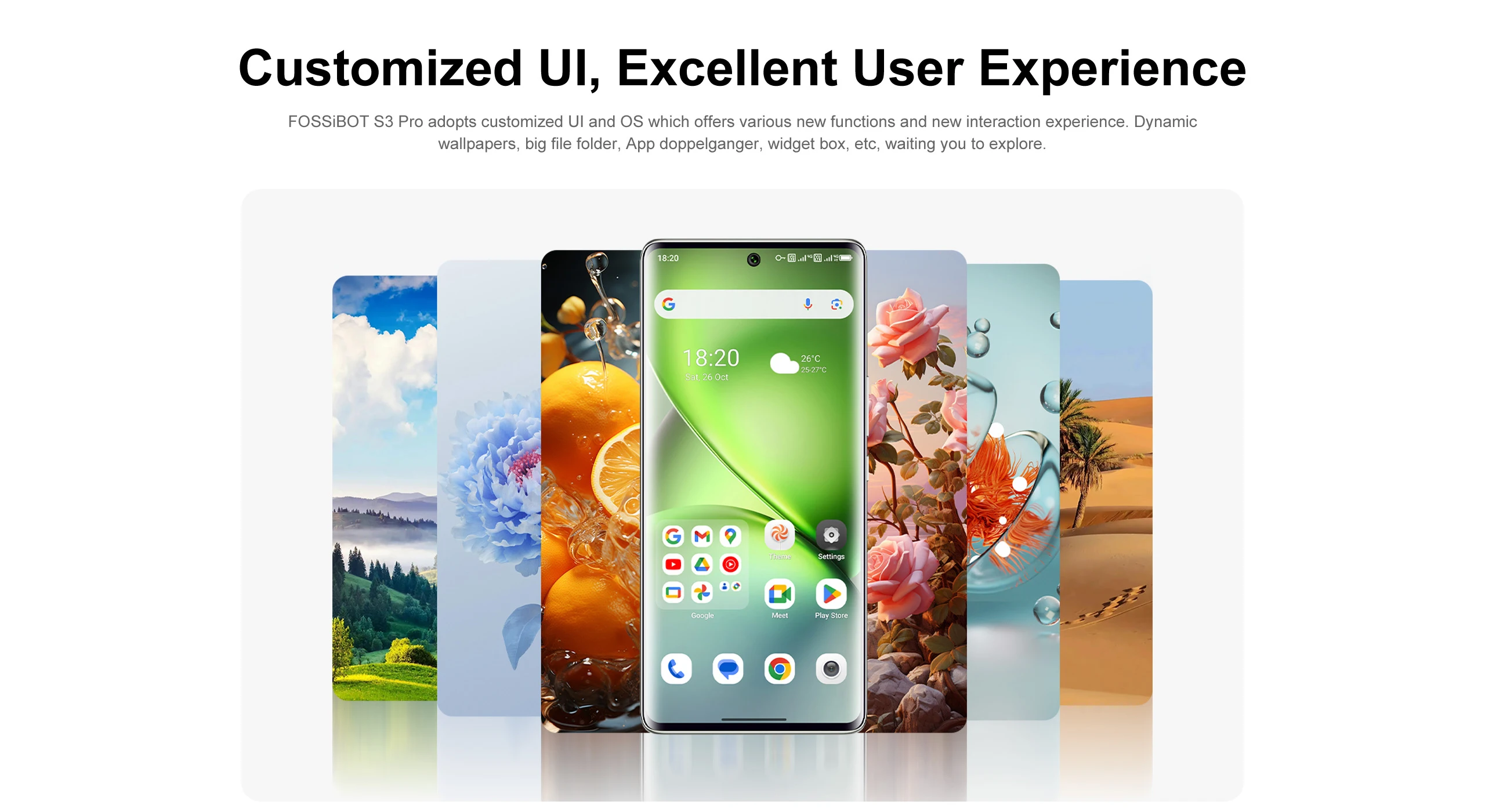 FOSSiBOT S3 PRO,Up to 20 Гб+128 Гб,Android 14,NFC,5000 мАч Battery,6.67" HD+ Display,64MP Camera,4G глобальная версия