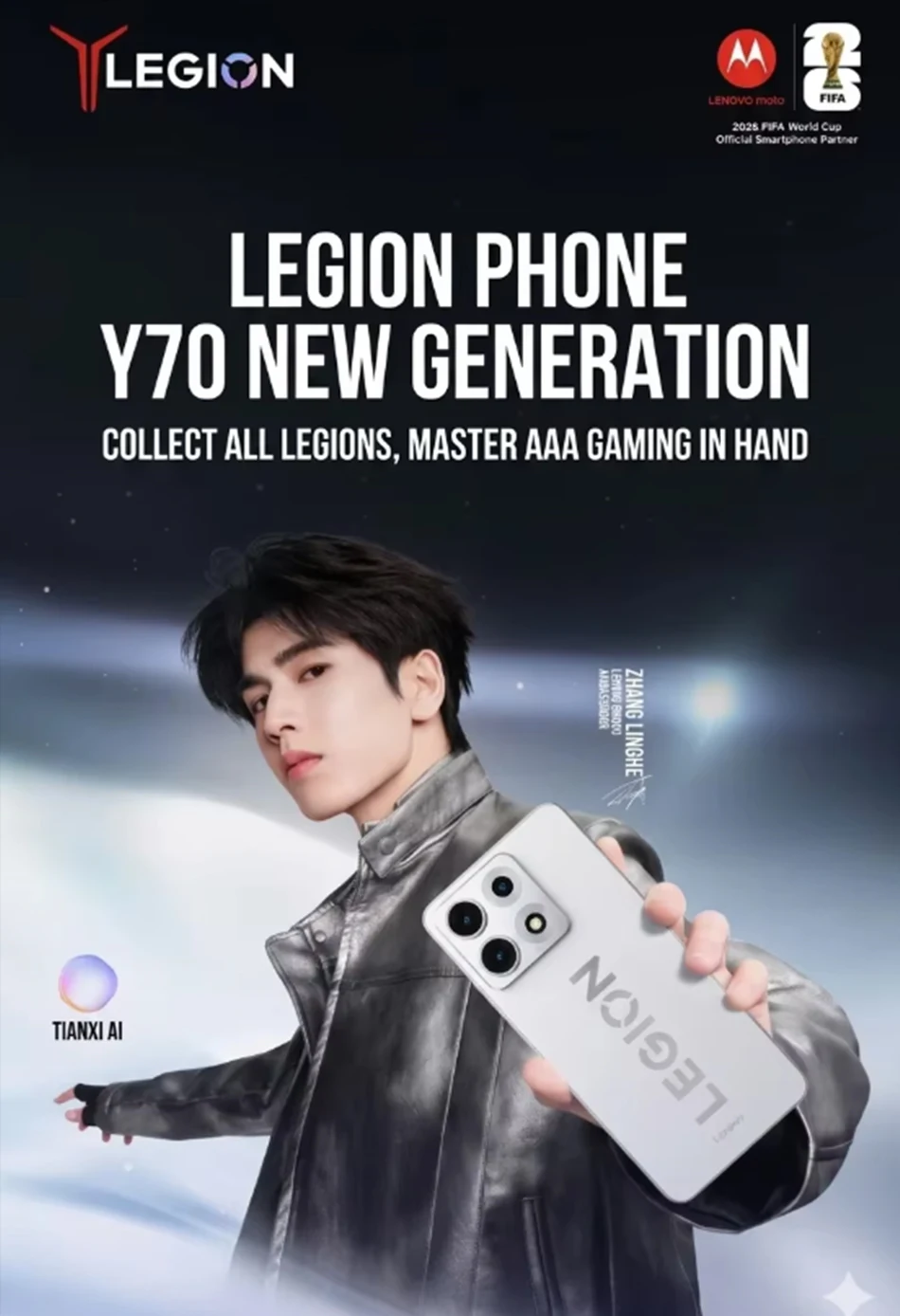 Lenovo Legion Y70 2026 Gaming Smartphone Global ROM Snapdragon 8 Gen 5 CPU 6.82 Inch 144Hz Display 8000mAh 90W Cellphone