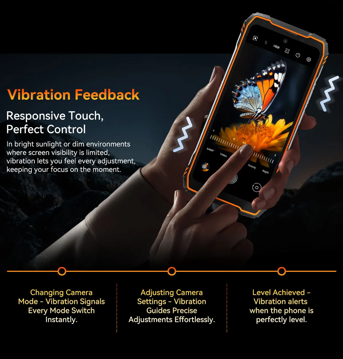 Blackview XPLORE 1 Rugged Smartphone, 5G Waterproof Outdoor Smartphone Android 15, 6.78'' 2.4K Display, 256GB/512GB, 20000mAh