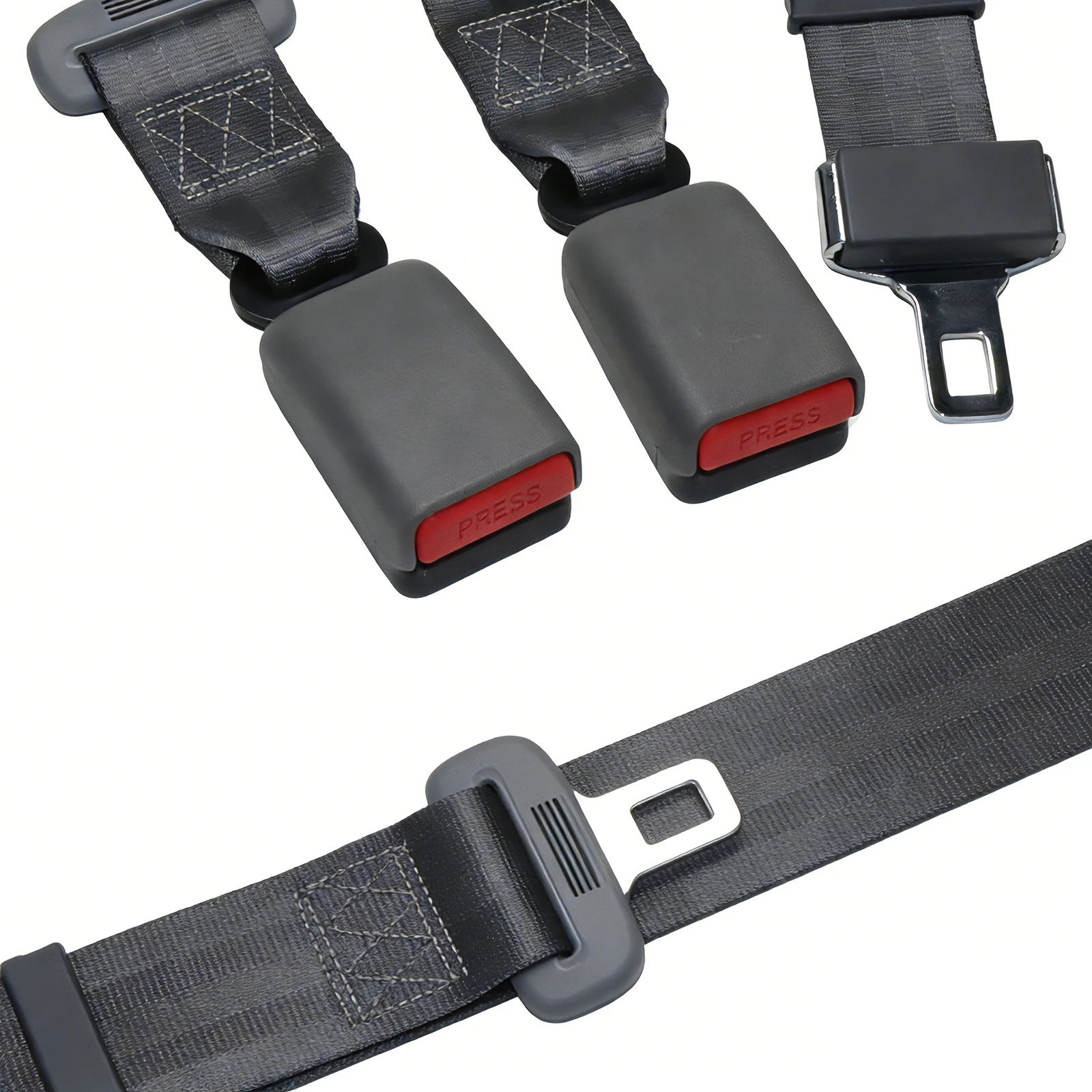Car Safety Belt 24CM 80CM Seat Belt Extension Plug Buckle Seatbelt Clip Adjustable Extender Child Universal Lengthening