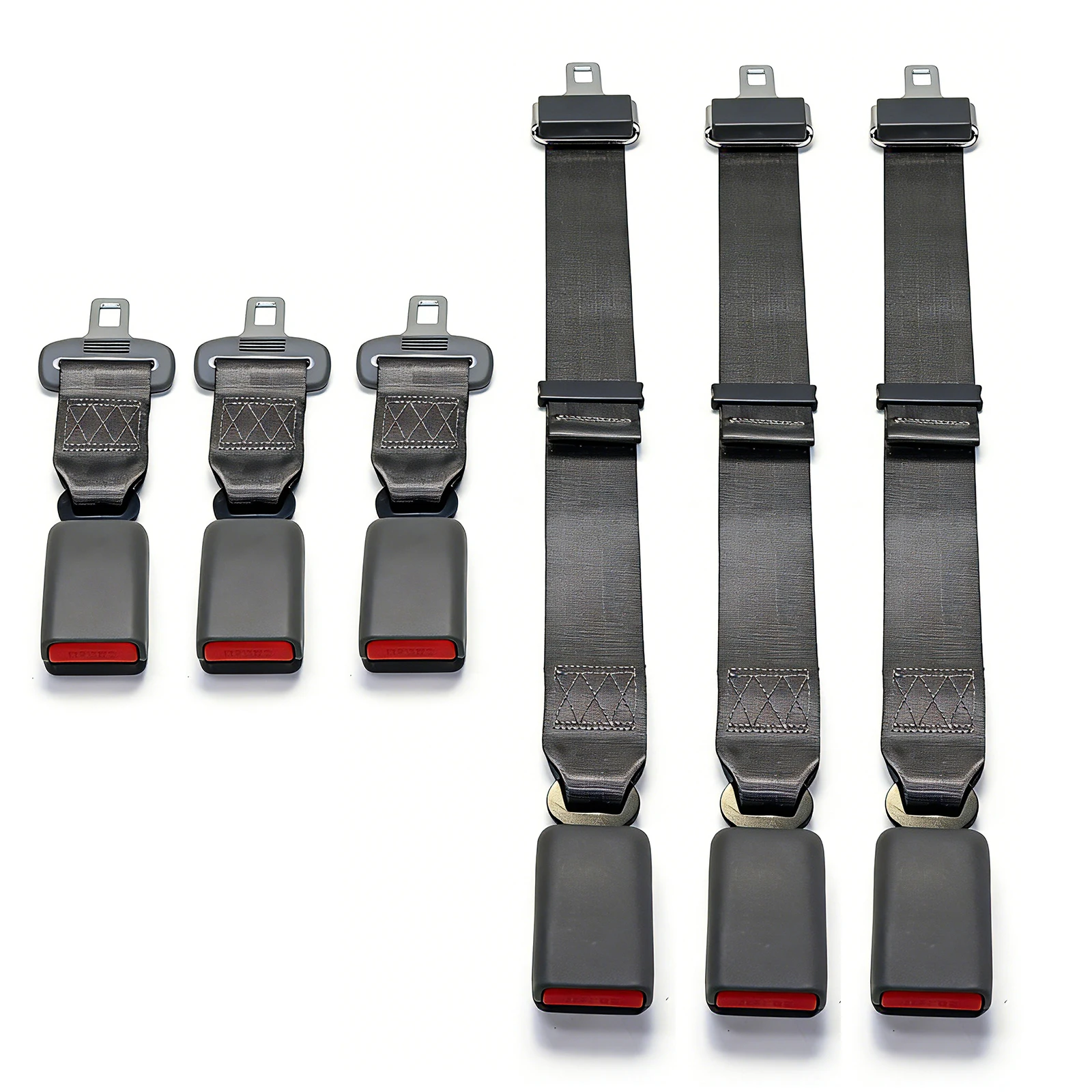 Car Safety Belt 24CM 80CM Seat Belt Extension Plug Buckle Seatbelt Clip Adjustable Extender Child Universal Lengthening