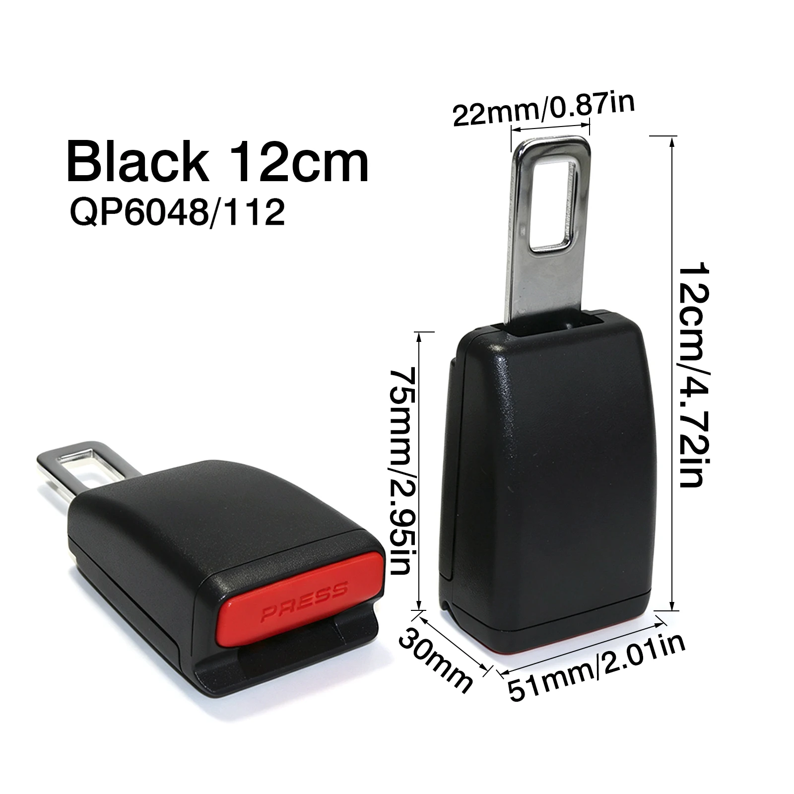 Universal Car Safety Belt 23cm Seat Belt Extension Plug Buckle Seatbelt Clip Adjustable Extender Child Universal Lengthening