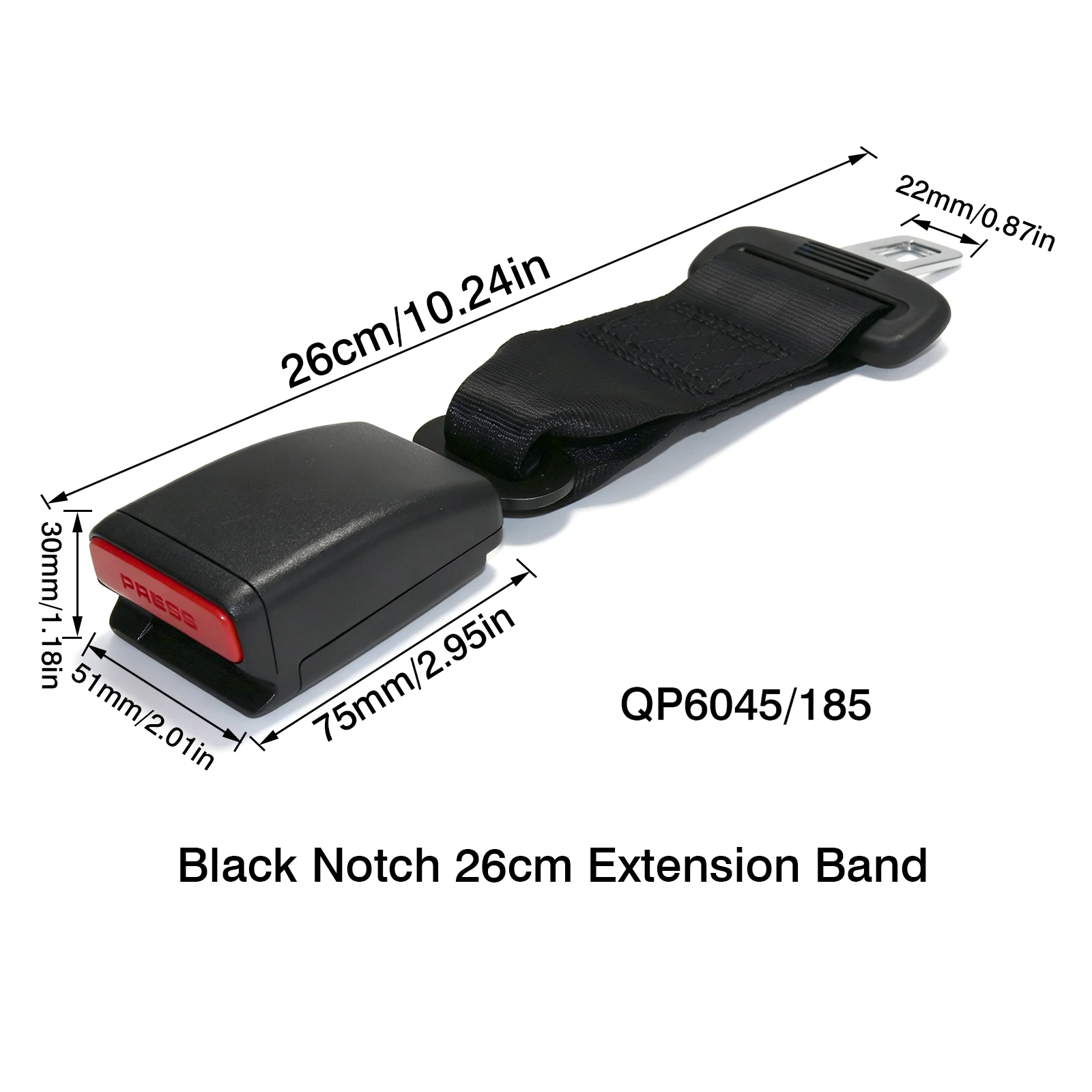 Universal Car Safety Belt 23cm Seat Belt Extension Plug Buckle Seatbelt Clip Adjustable Extender Child Universal Lengthening