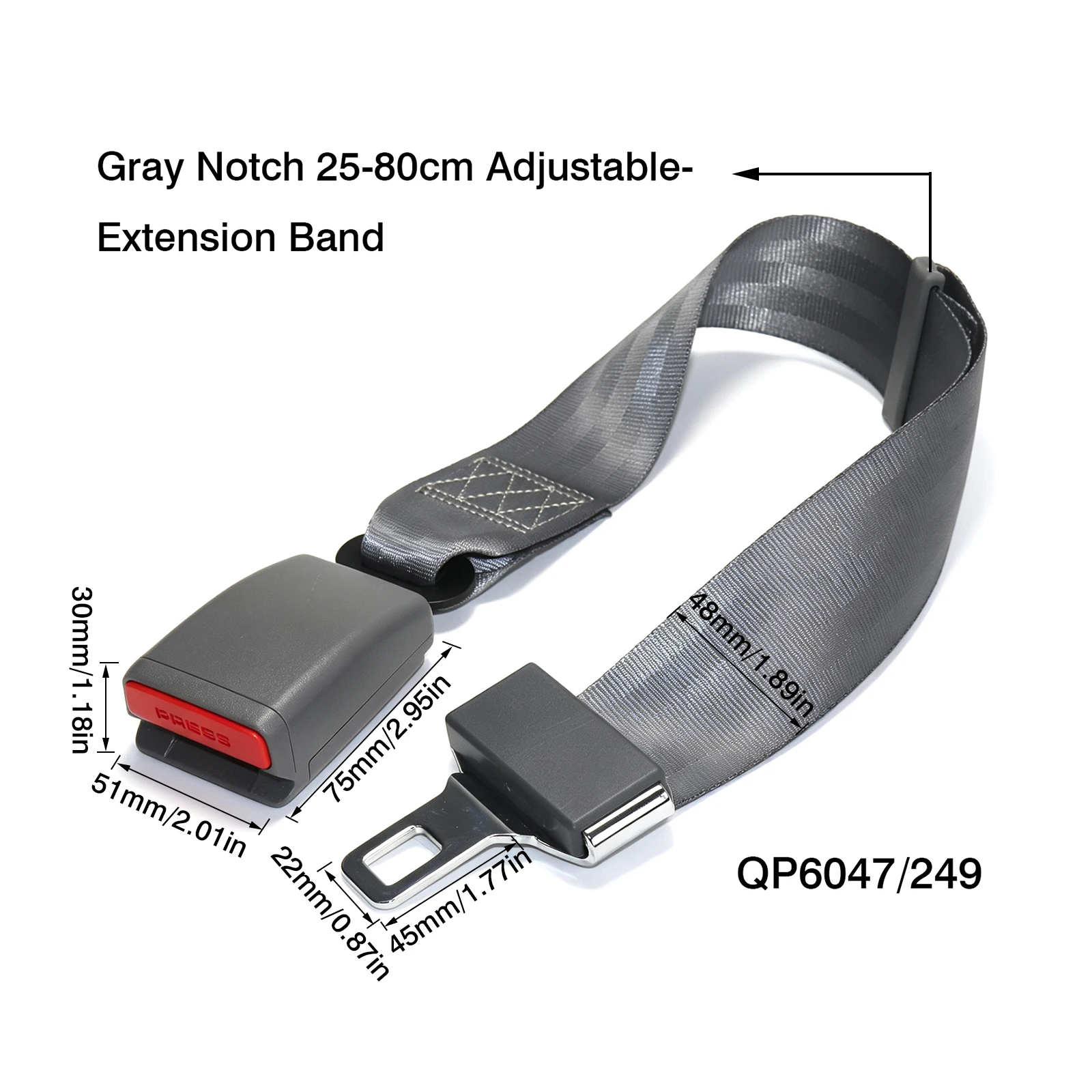 Universal Car Safety Belt 23cm Seat Belt Extension Plug Buckle Seatbelt Clip Adjustable Extender Child Universal Lengthening