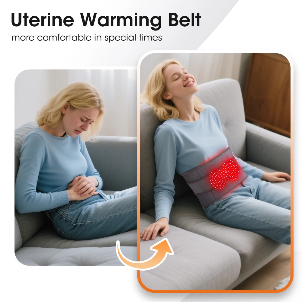 Electric Waist Belt Massage Machine with 3 Levels Vibration And Hot Compress Lumbar Support Brace for Muscle Relaxation