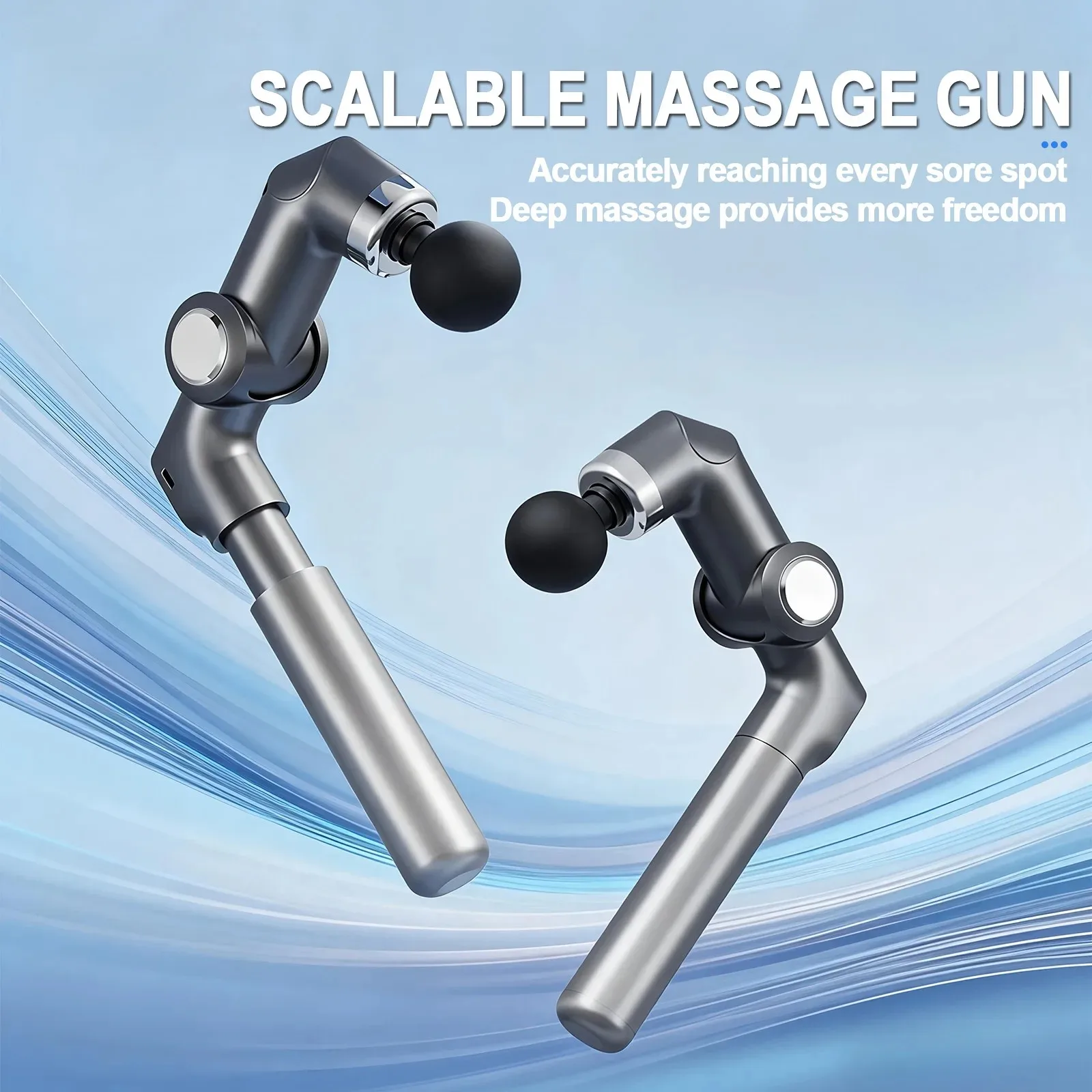 Professonal-Grade Curved Fascia Gun Scalablen For Body Neck Back Deep Muscle Relaxation Fitness Slimming Type-C Fast Charging