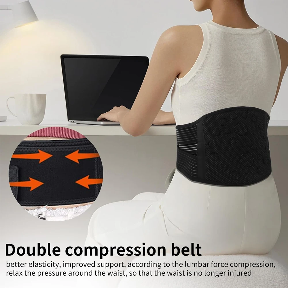 Self-heating/Lumbar/Pain/Relief/Magnet/Belt,Thermal/Magnetic/Therapy/Tourmaline/Lower/Back/Waist/Support/Belt//for/Pain/Relief